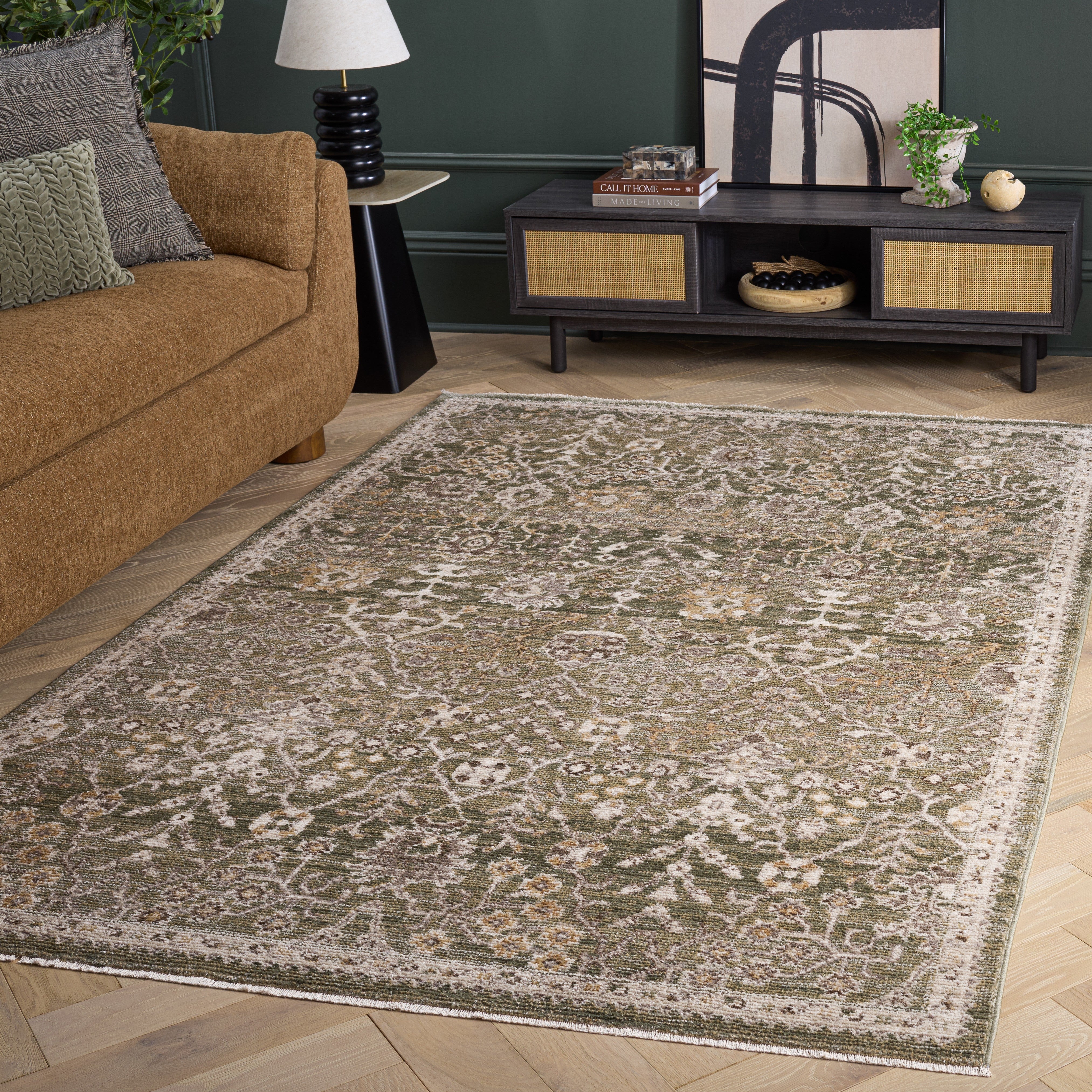 HAZEL 508 – GREEN / BEIGE