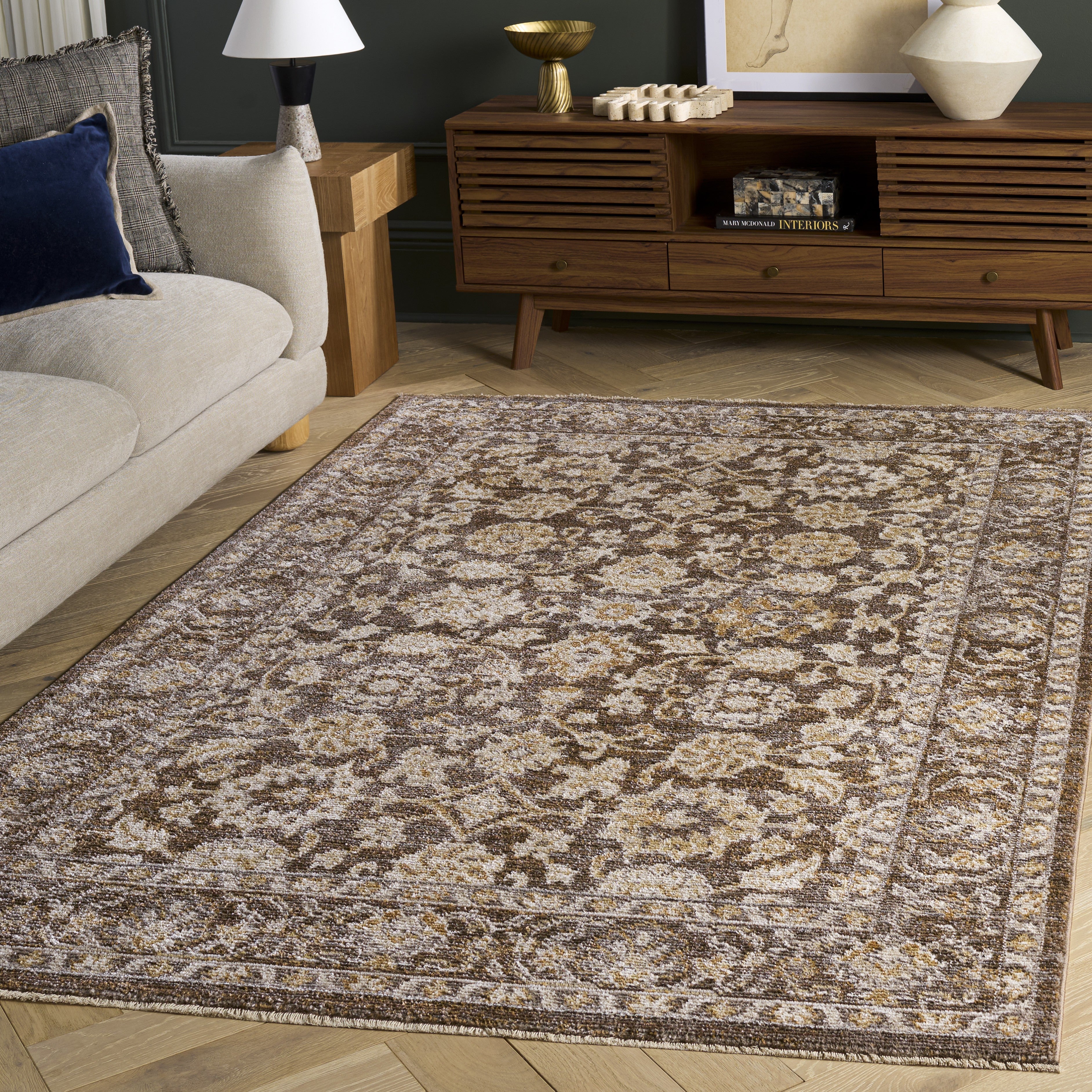 BROWN / IVORY