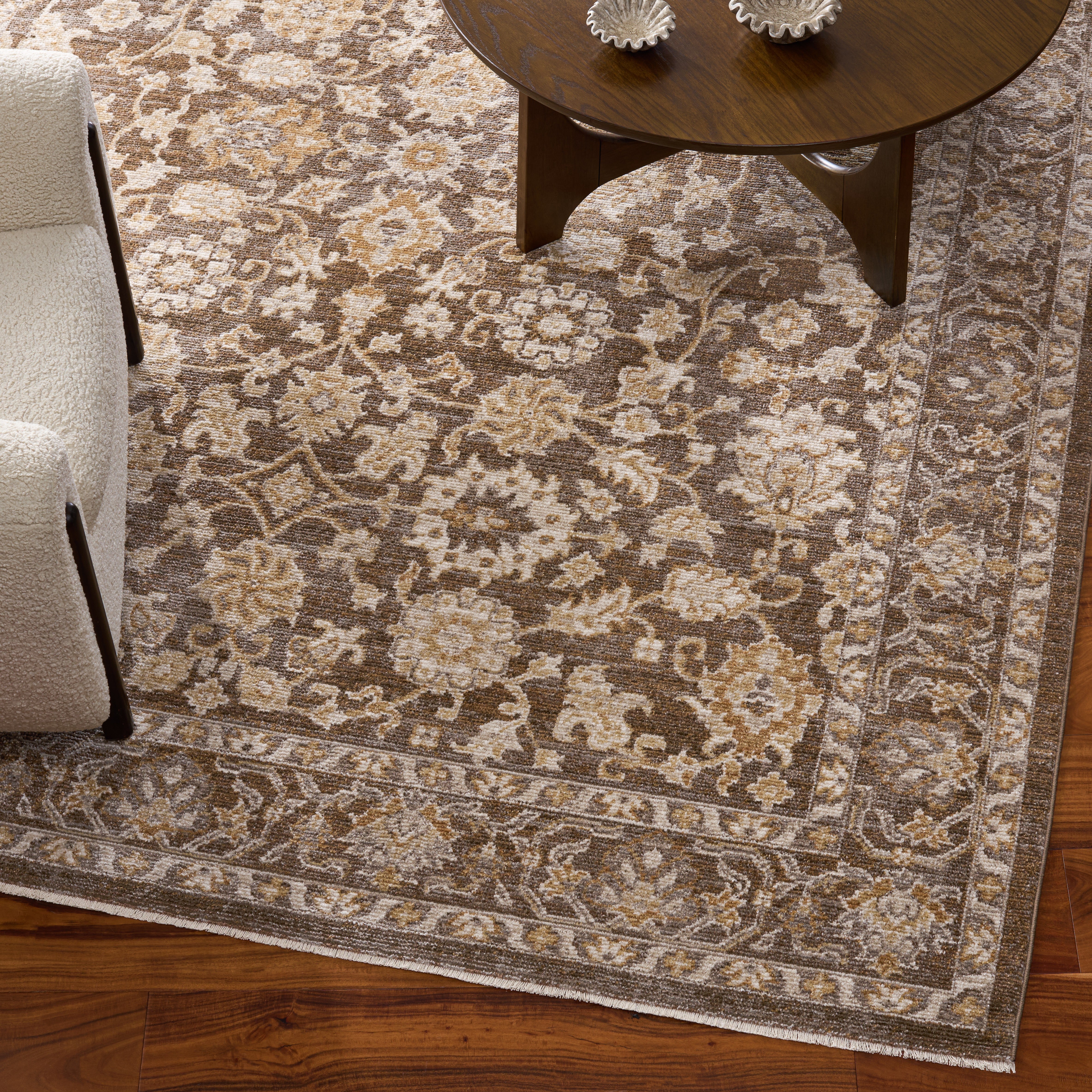 BROWN / IVORY