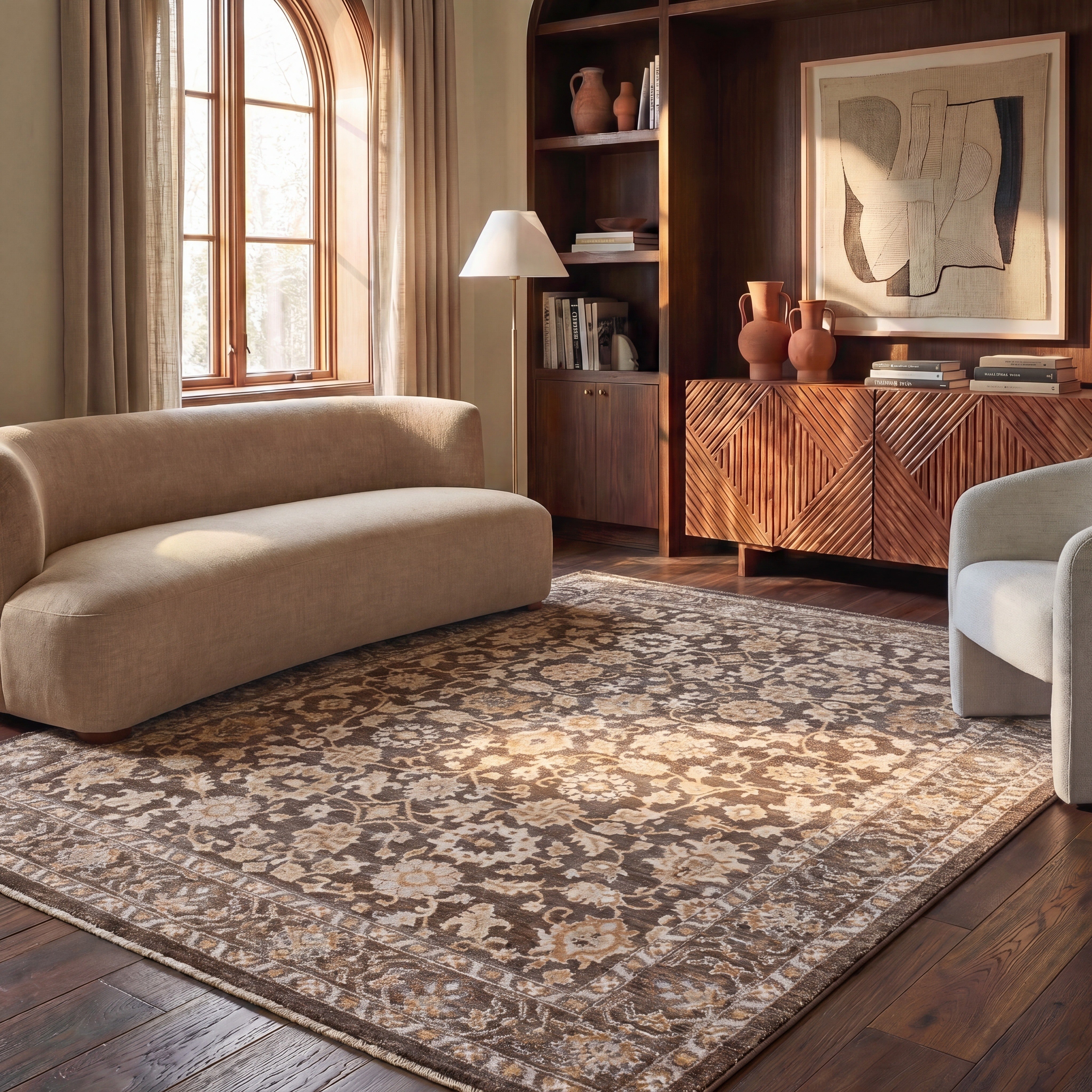 BROWN / IVORY