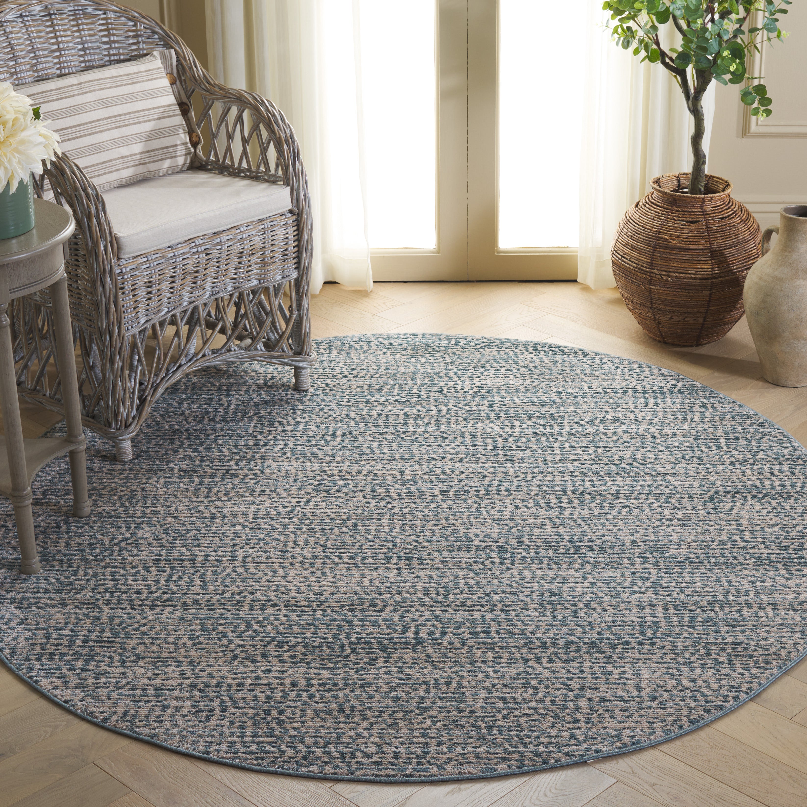HAZEL 516 – AQUA / BEIGE