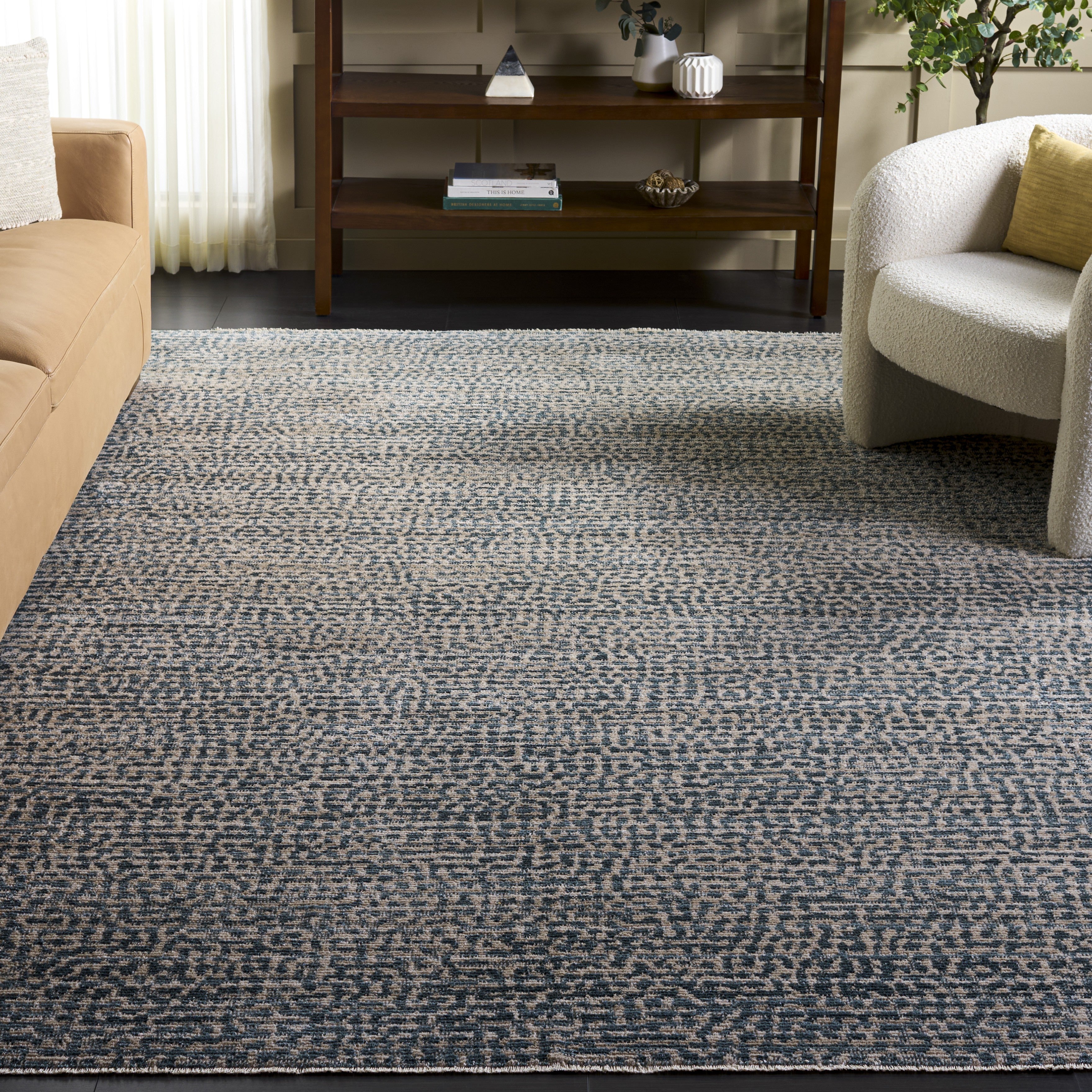HAZEL 516 – AQUA / BEIGE