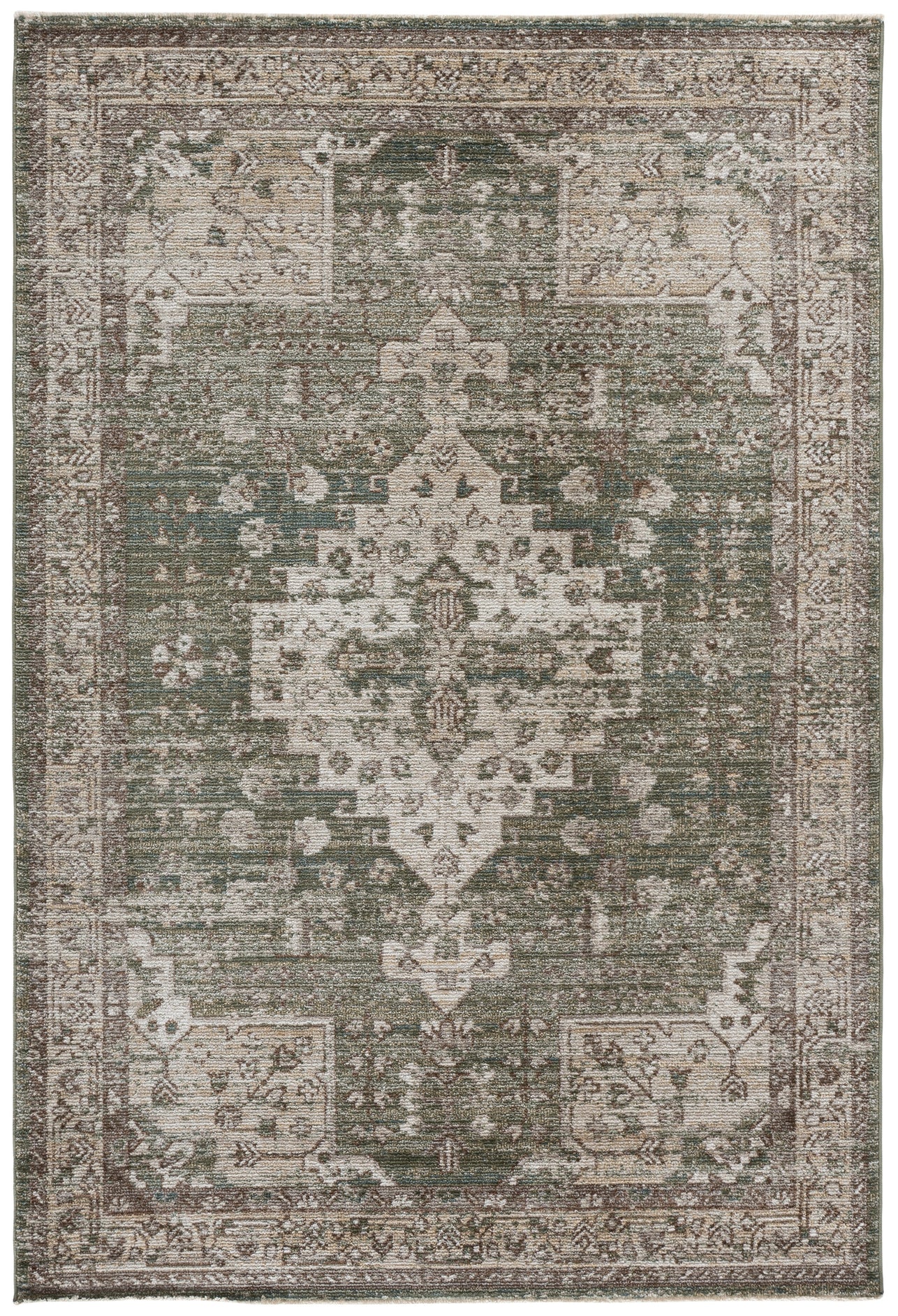 HAZEL 518 – GREEN / BEIGE
