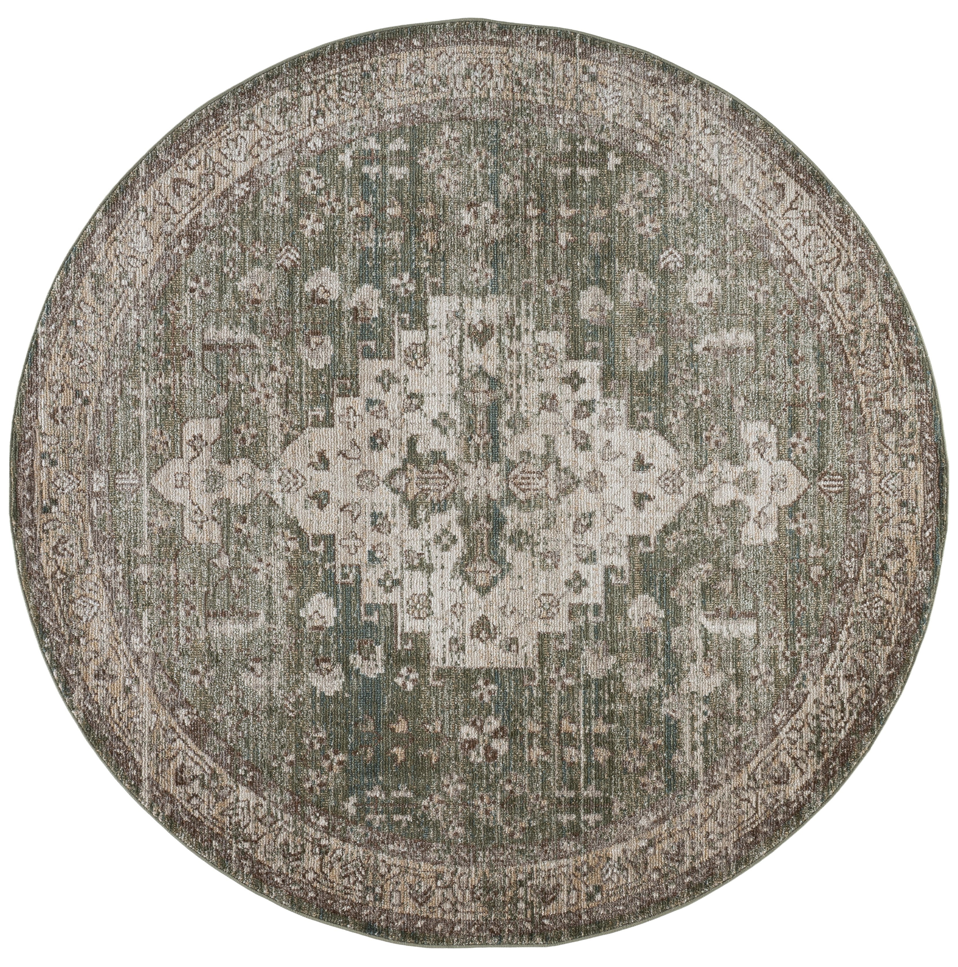 HAZEL 518 – GREEN / BEIGE