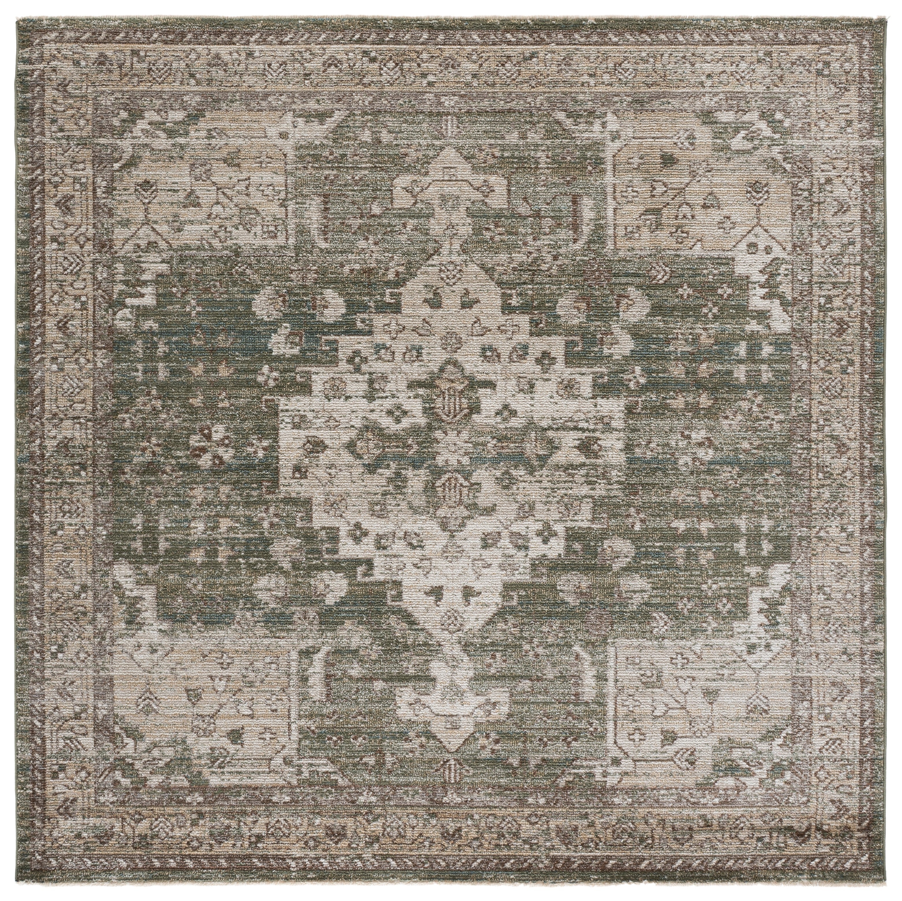 HAZEL 518 – GREEN / BEIGE