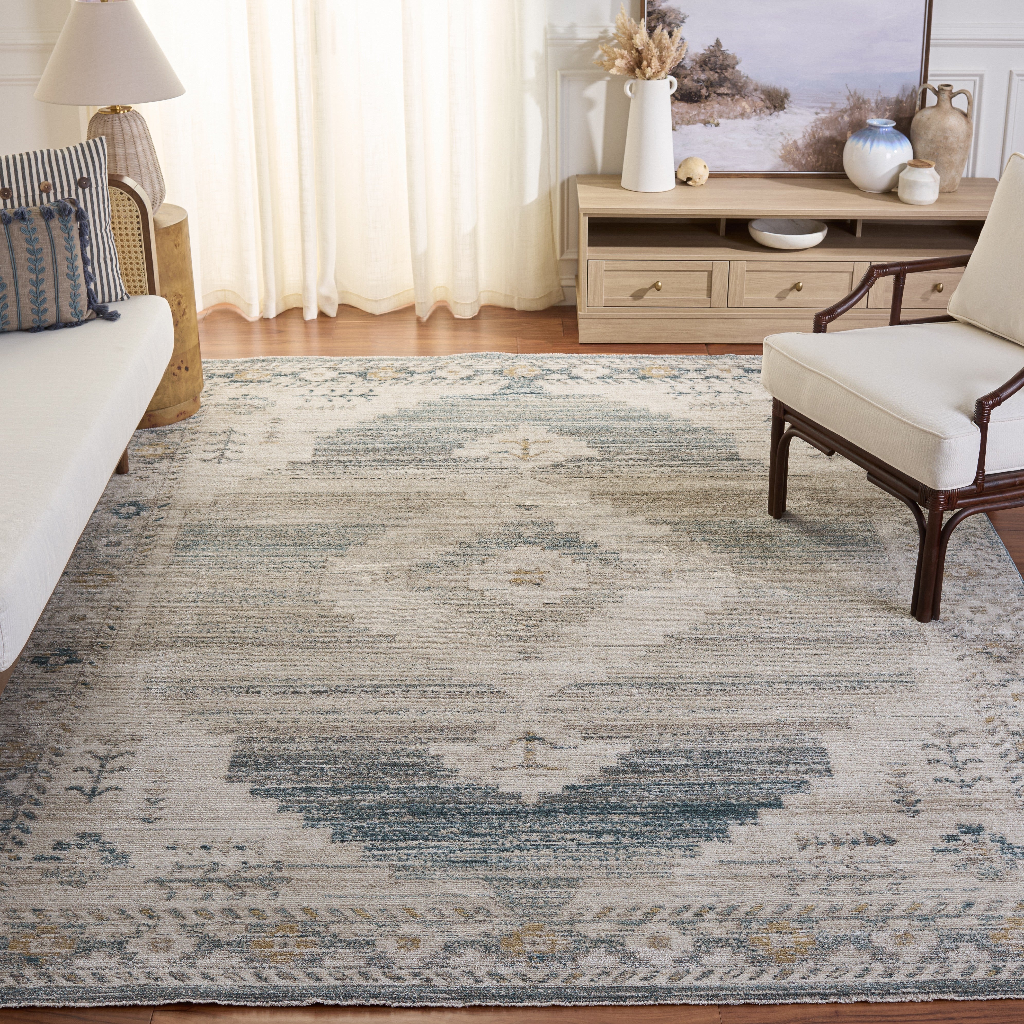 HAZEL 520 – BLUE / BEIGE