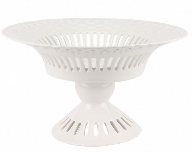 The Enchanted Home Pierced Pedestal Bowl