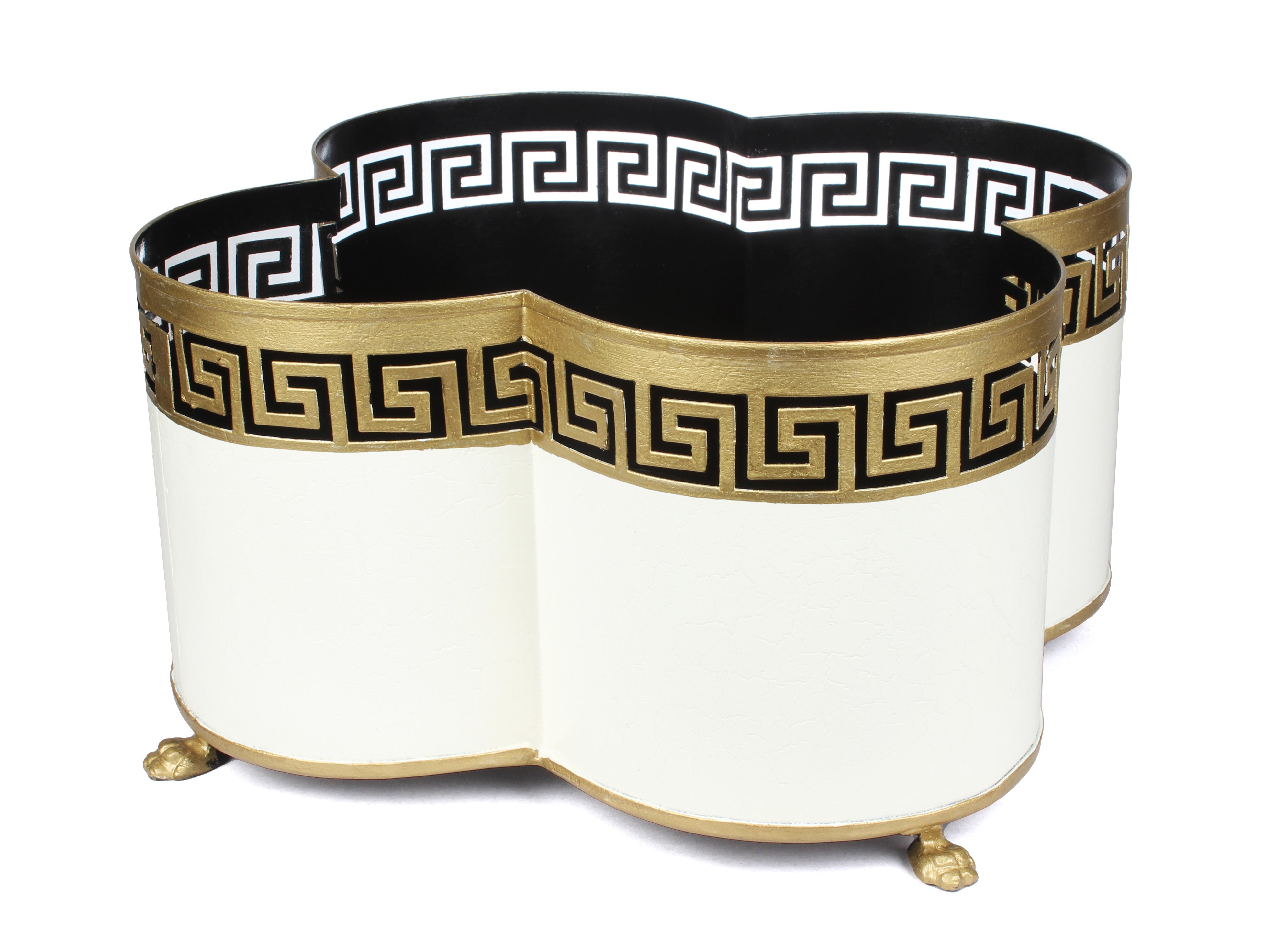 The Enchanted Home Greek Key Quatrefoil Planter - Thumbnail 3