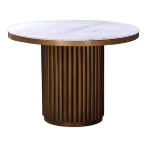Moe's Home Collection - Tower Dining Table White Marble - JD-1034-51-0