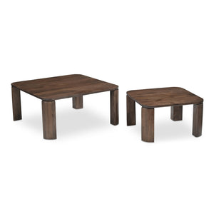 Moe's Home Collection - Bailey Nesting Coffee Table Deep Brown - JD-1094-20