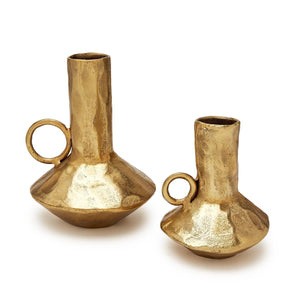 Two's Company S2 Golden Bucchero Style Handled Vessel