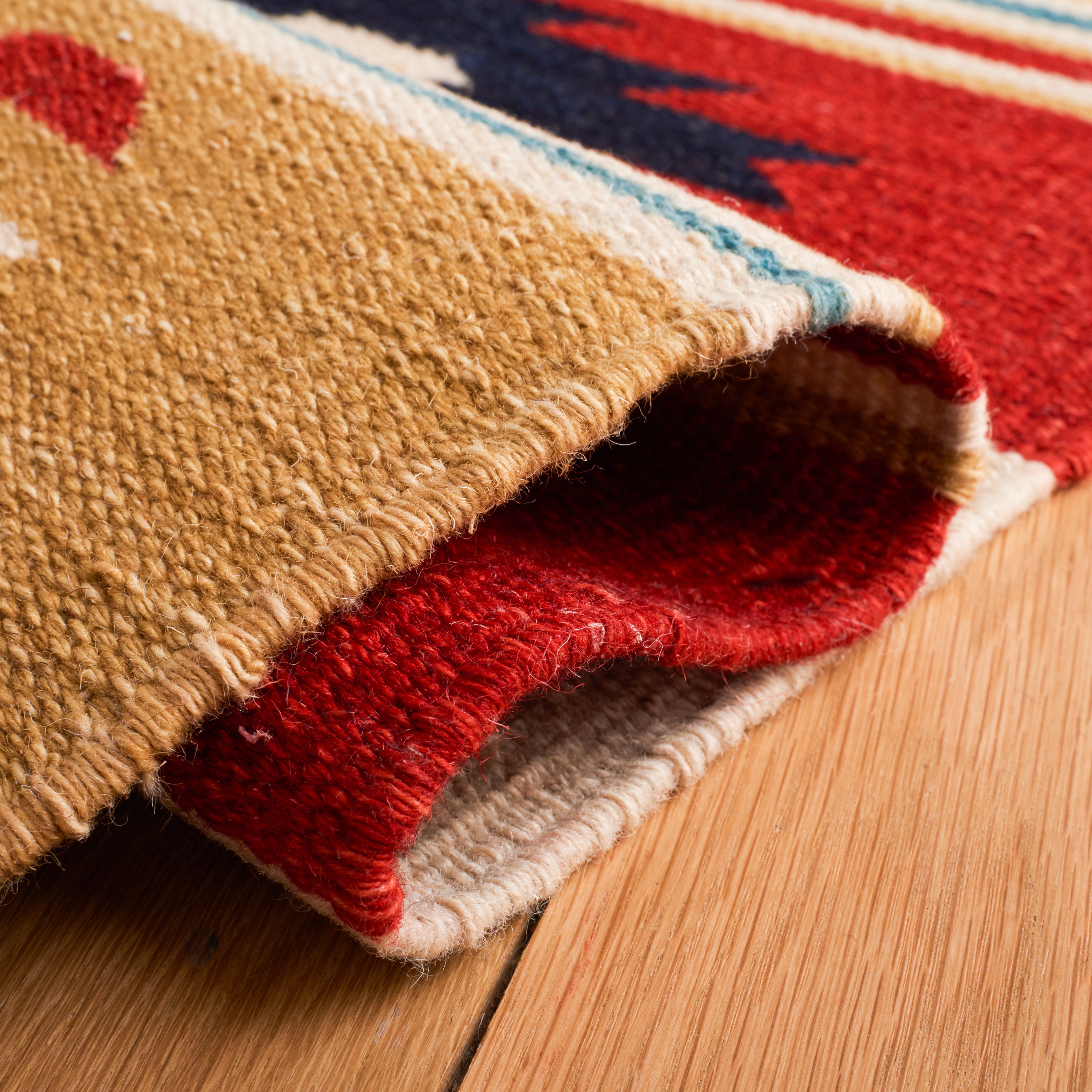 BEIGE / RED