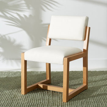 safavieh couture galileo linen dining chair, knt4113