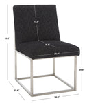 BLACK / SILVER-Upholstery