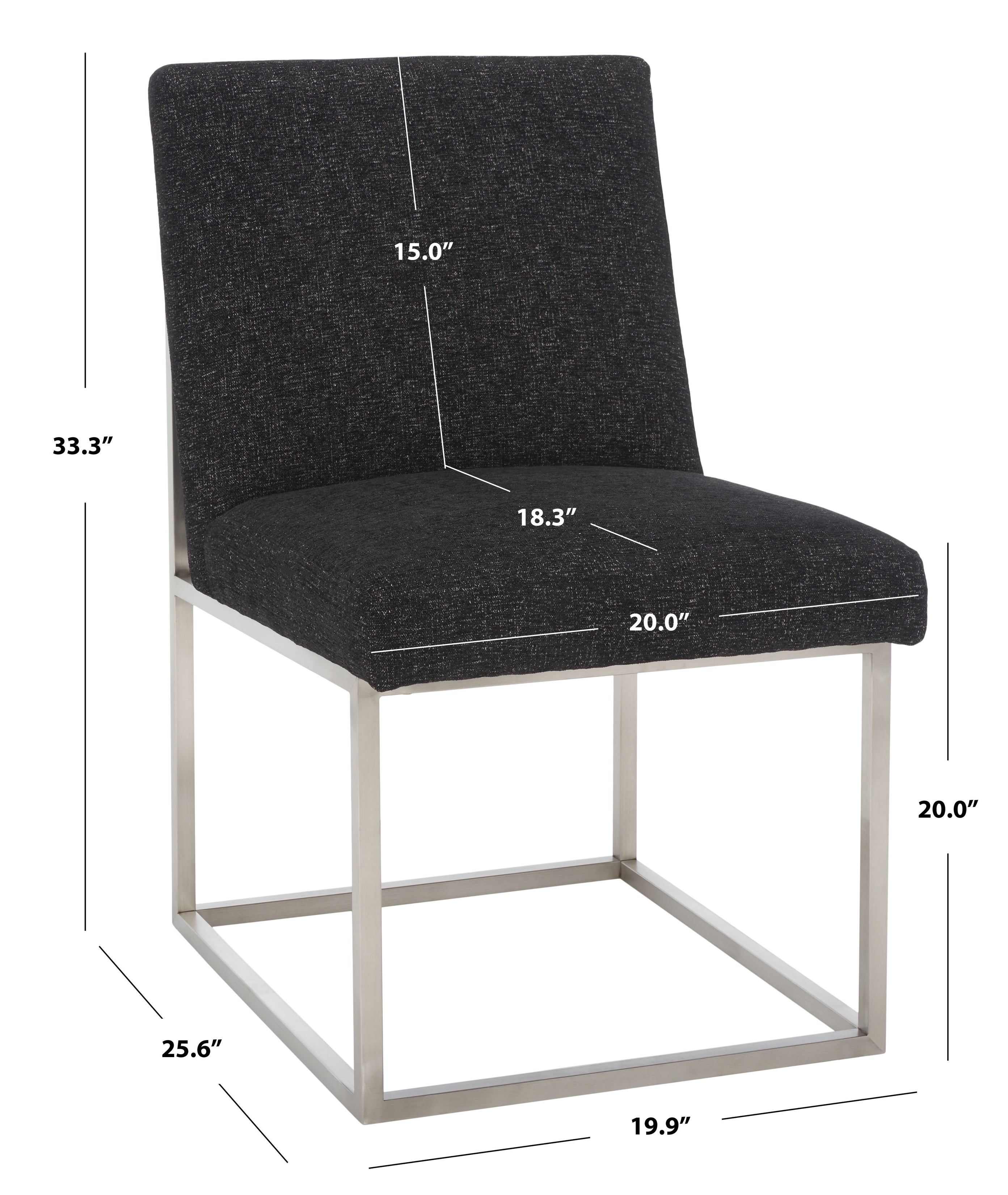 BLACK / SILVER-Upholstery