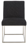BLACK / SILVER-Upholstery