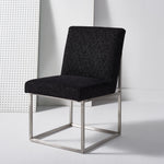 BLACK / SILVER-Upholstery