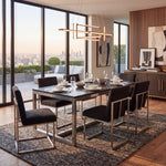 BLACK / SILVER-Upholstery