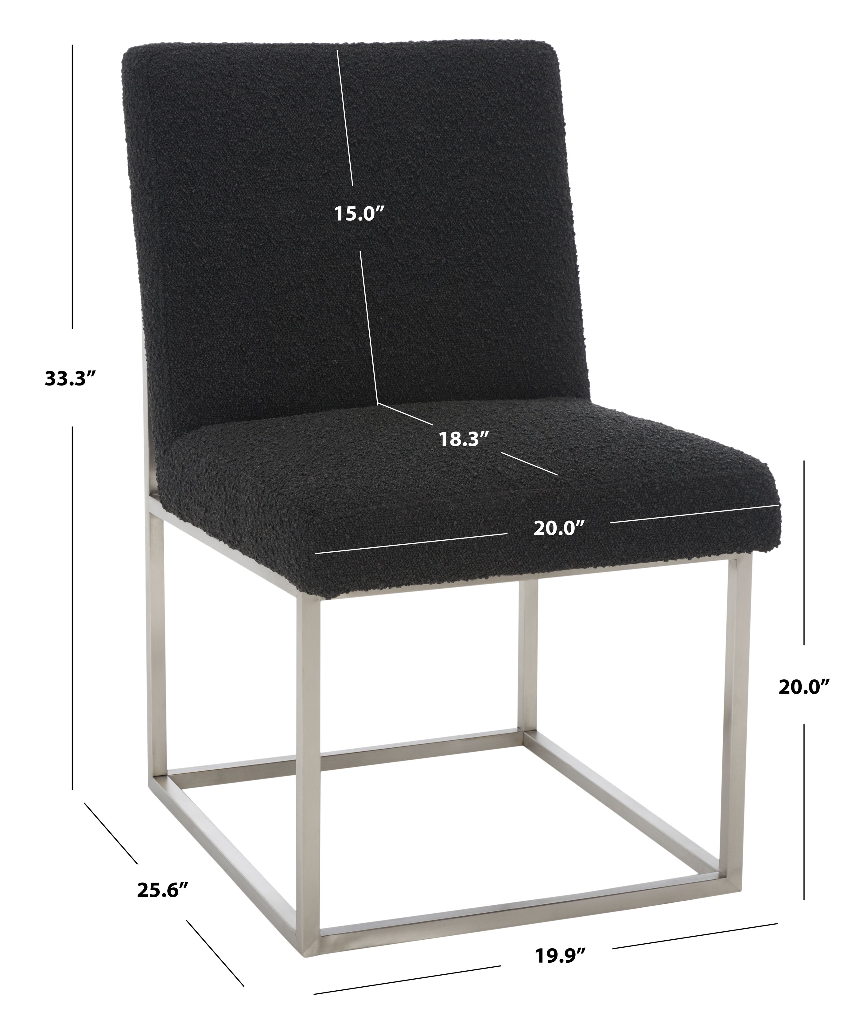 BLACK / SILVER-Boucle