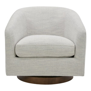 Moe's Home Collection - Oscy Swivel Chair Splashed White - KQ-1015-05-USA