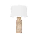 Hudson Valley Lighting Medina Table Lamp-Aged Brass/Ceramic Basketweave