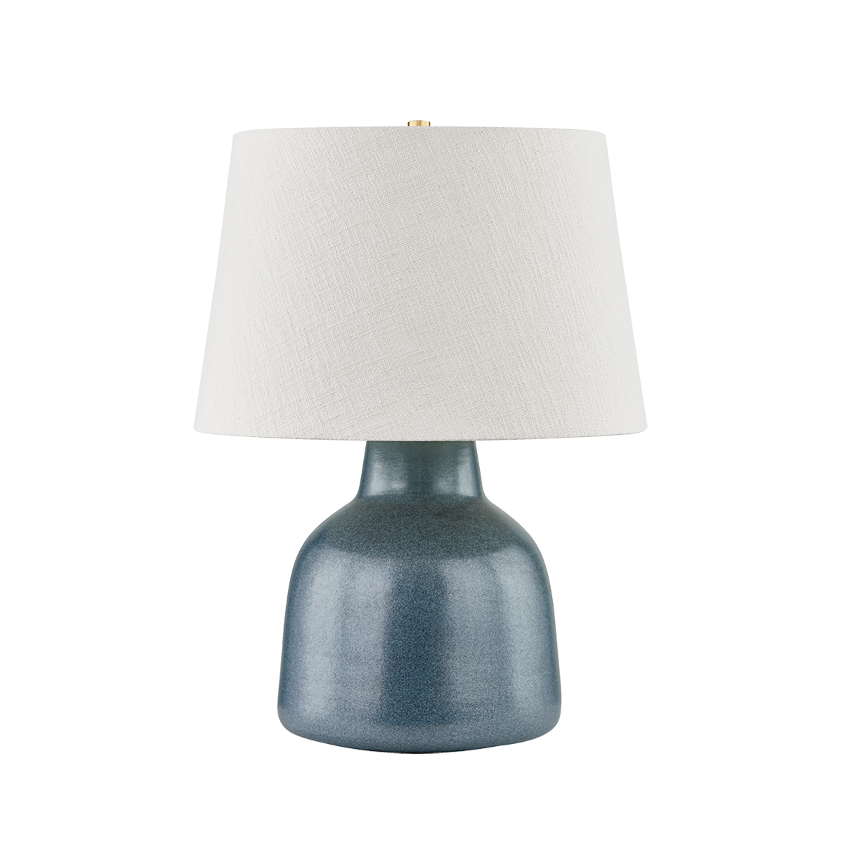 Hudson Valley Lighting Ridgefield Table Lamp-Aged Brass/Ceramic Textured Navy