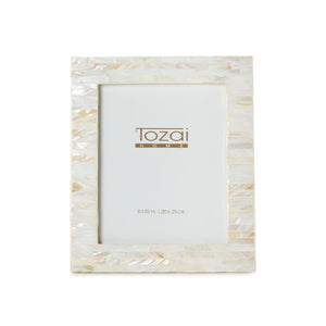 Tozai Home 8" x 10" Opalescent Mother of Pearl Photo Frame - LAC134