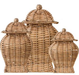The Enchanted Home Square Wicker Jar
