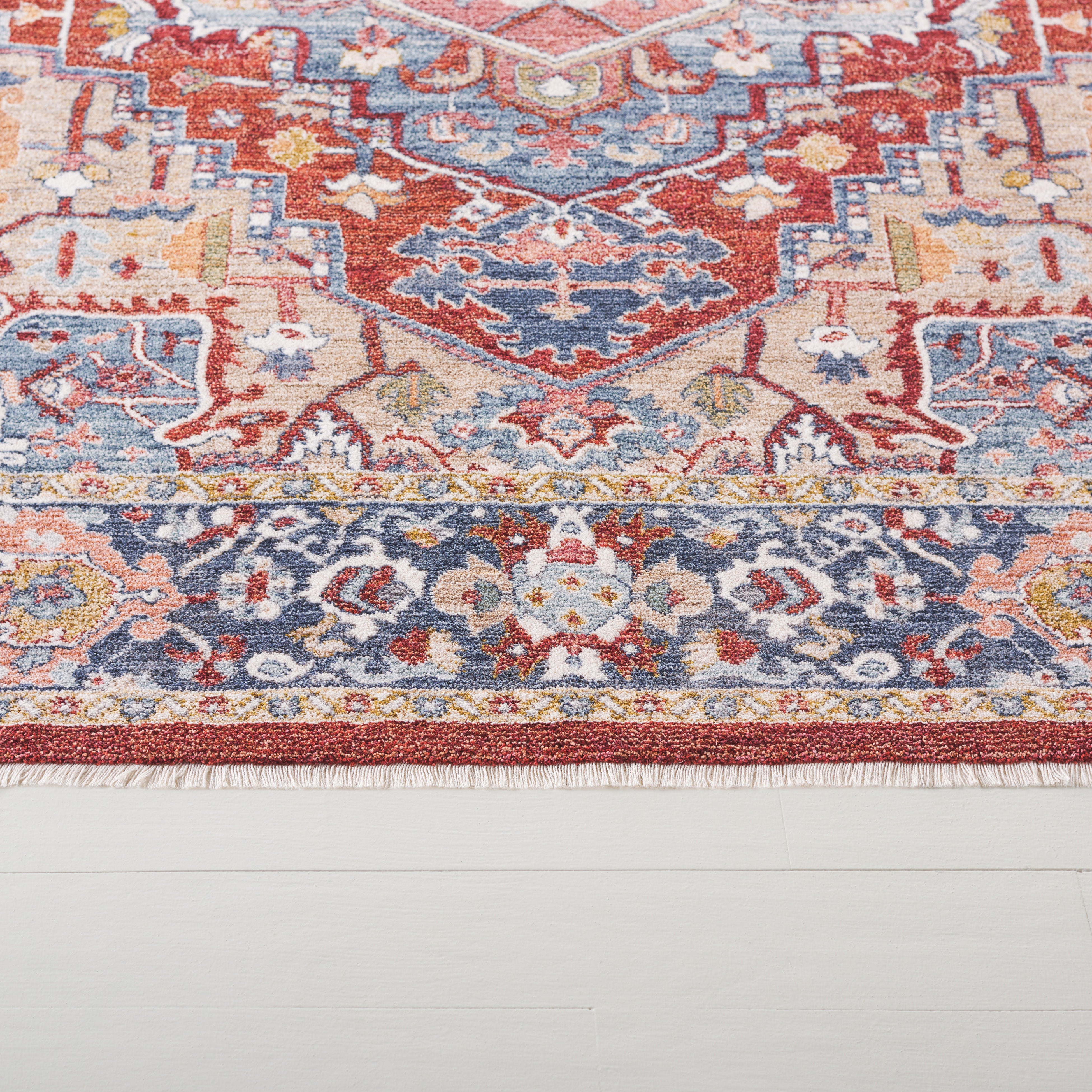 BEIGE / BLUE RED