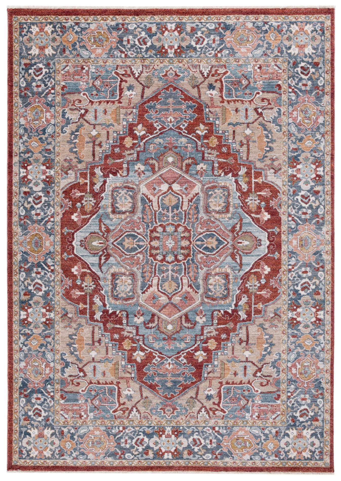 BEIGE / BLUE RED