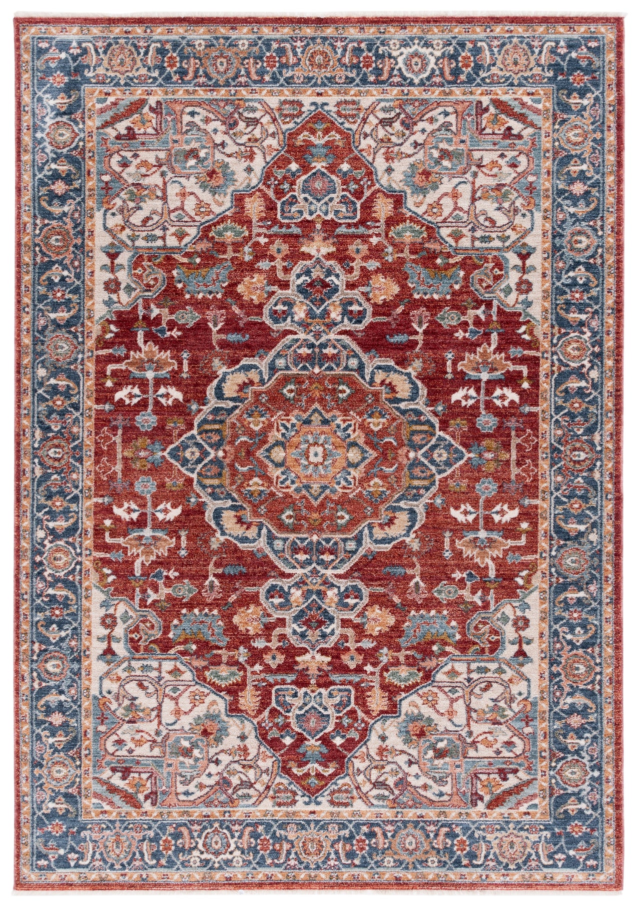RED / IVORY BLUE