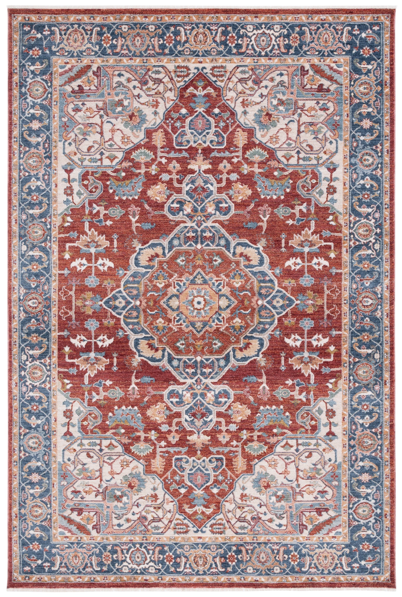 RED / IVORY BLUE