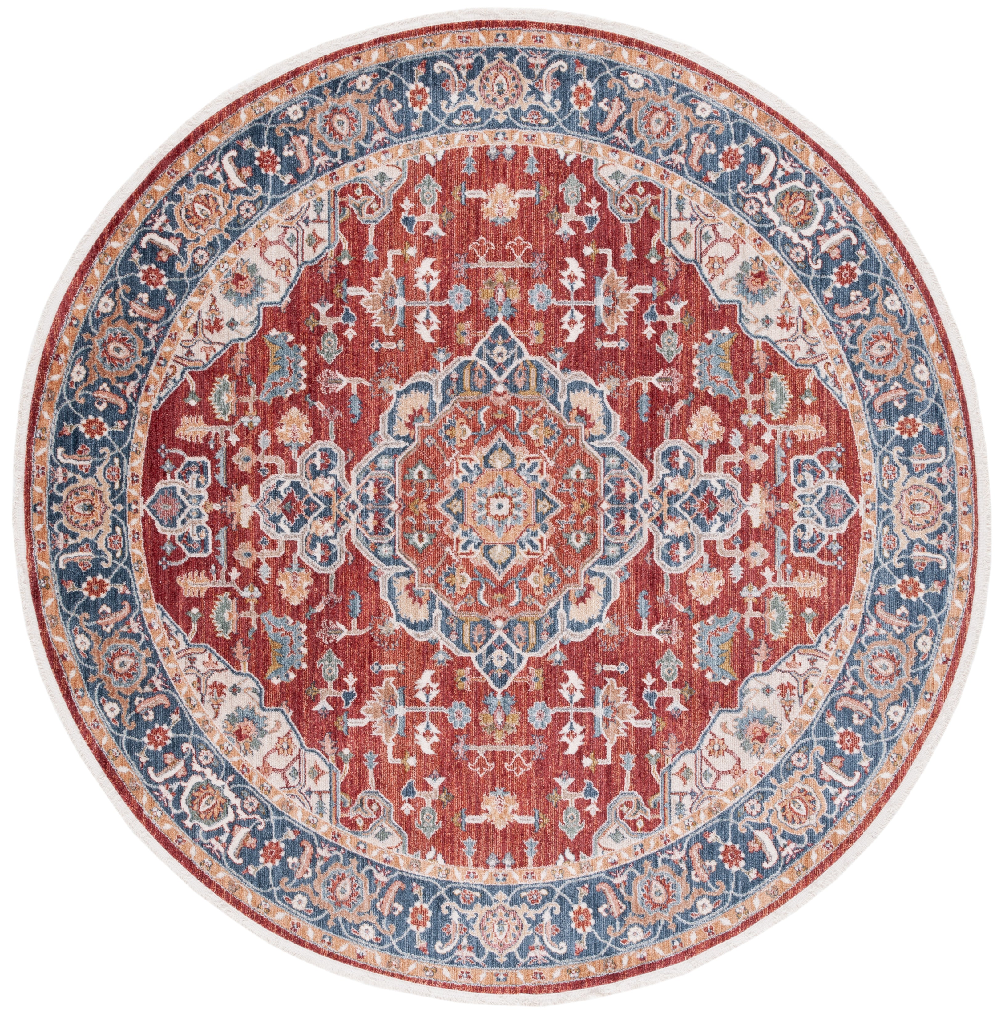 RED / IVORY BLUE