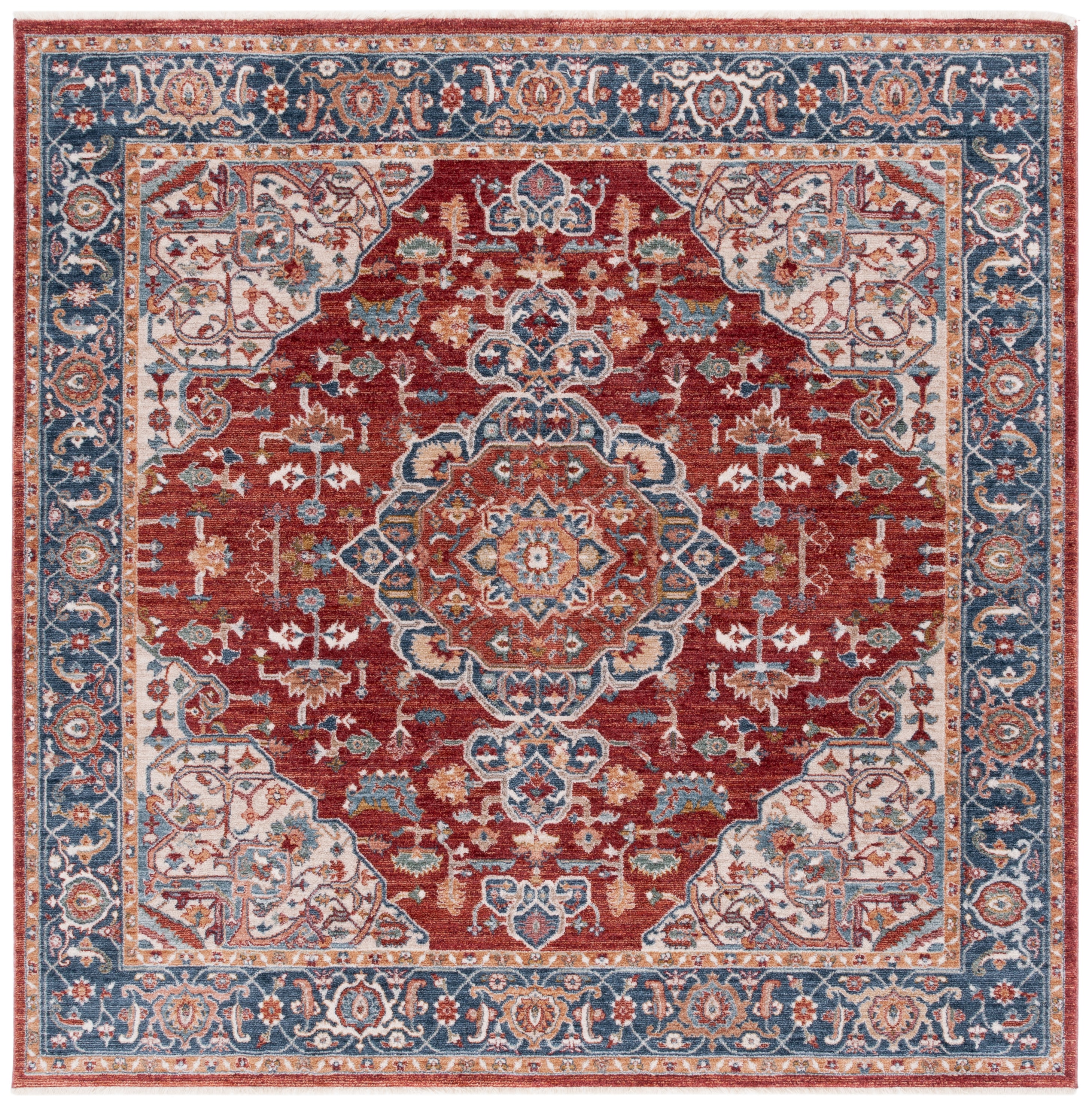 RED / IVORY BLUE