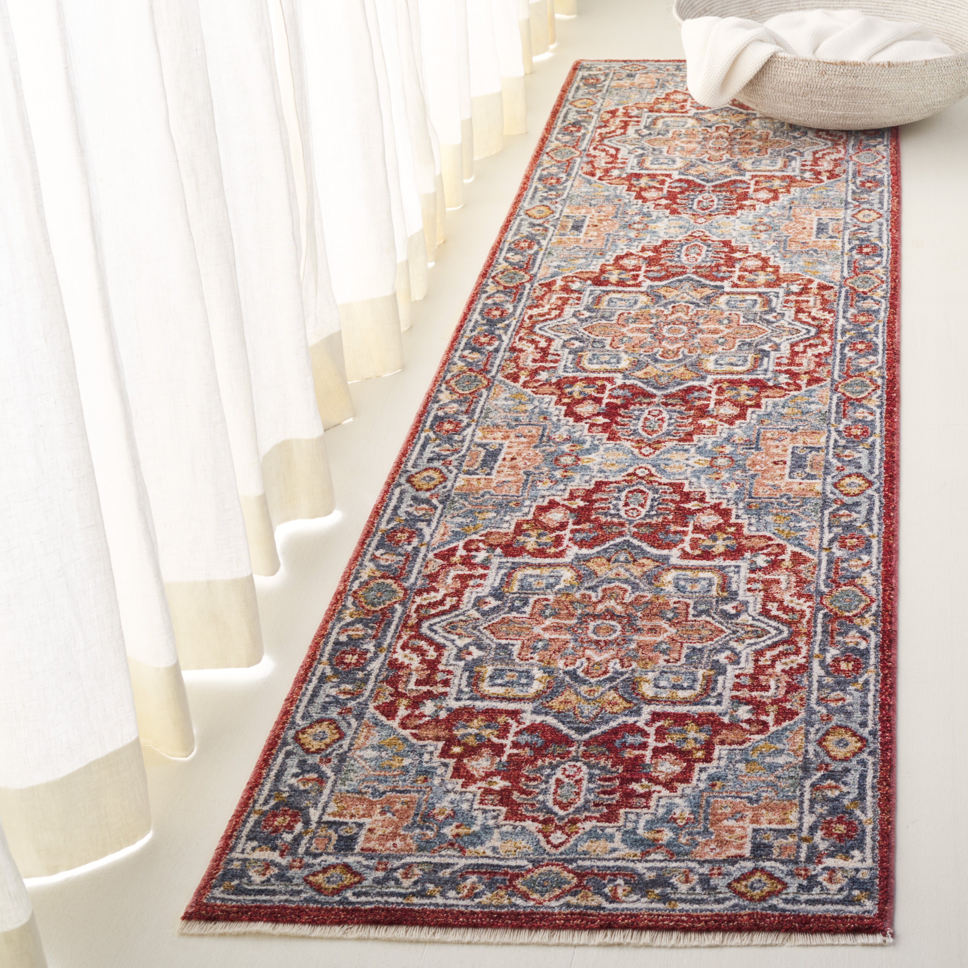 BLUE / RED IVORY