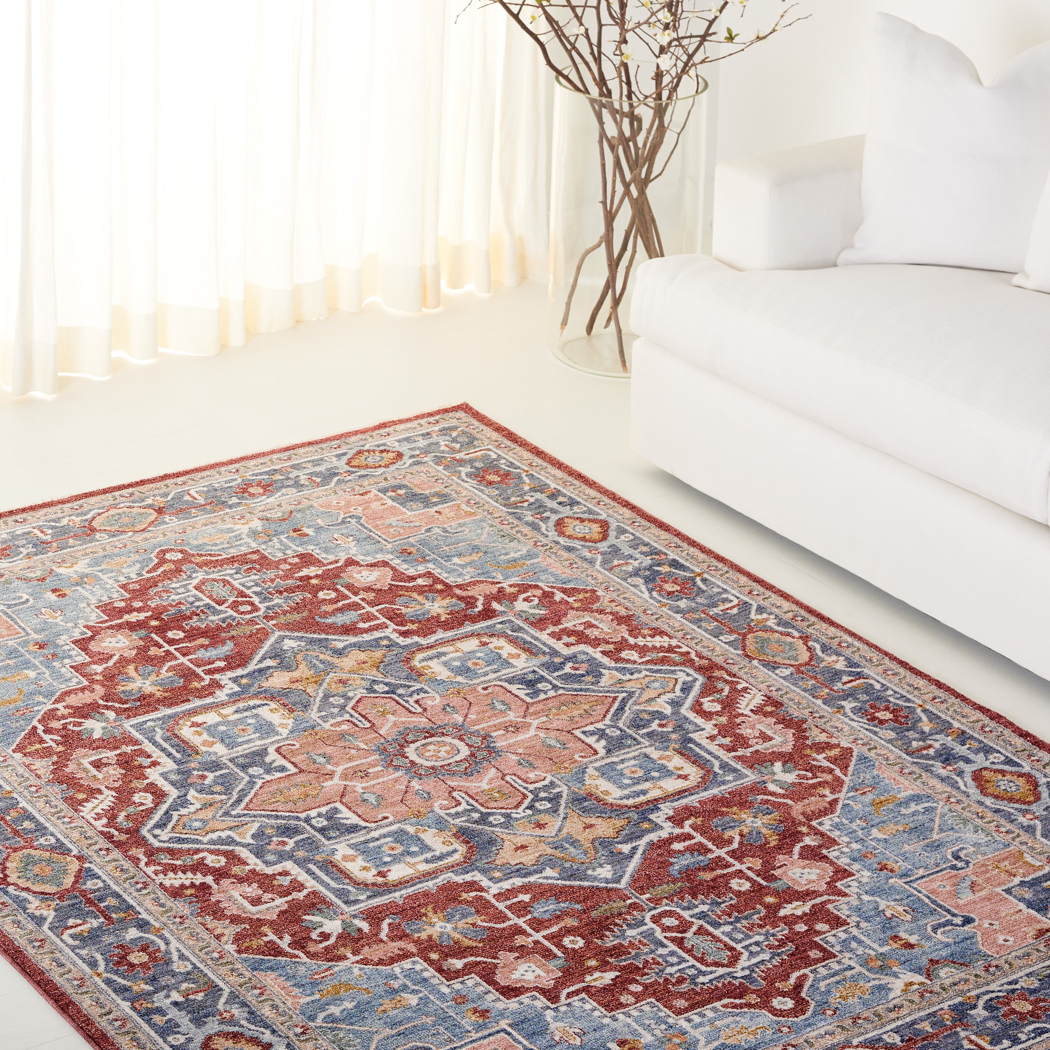 BLUE / RED IVORY