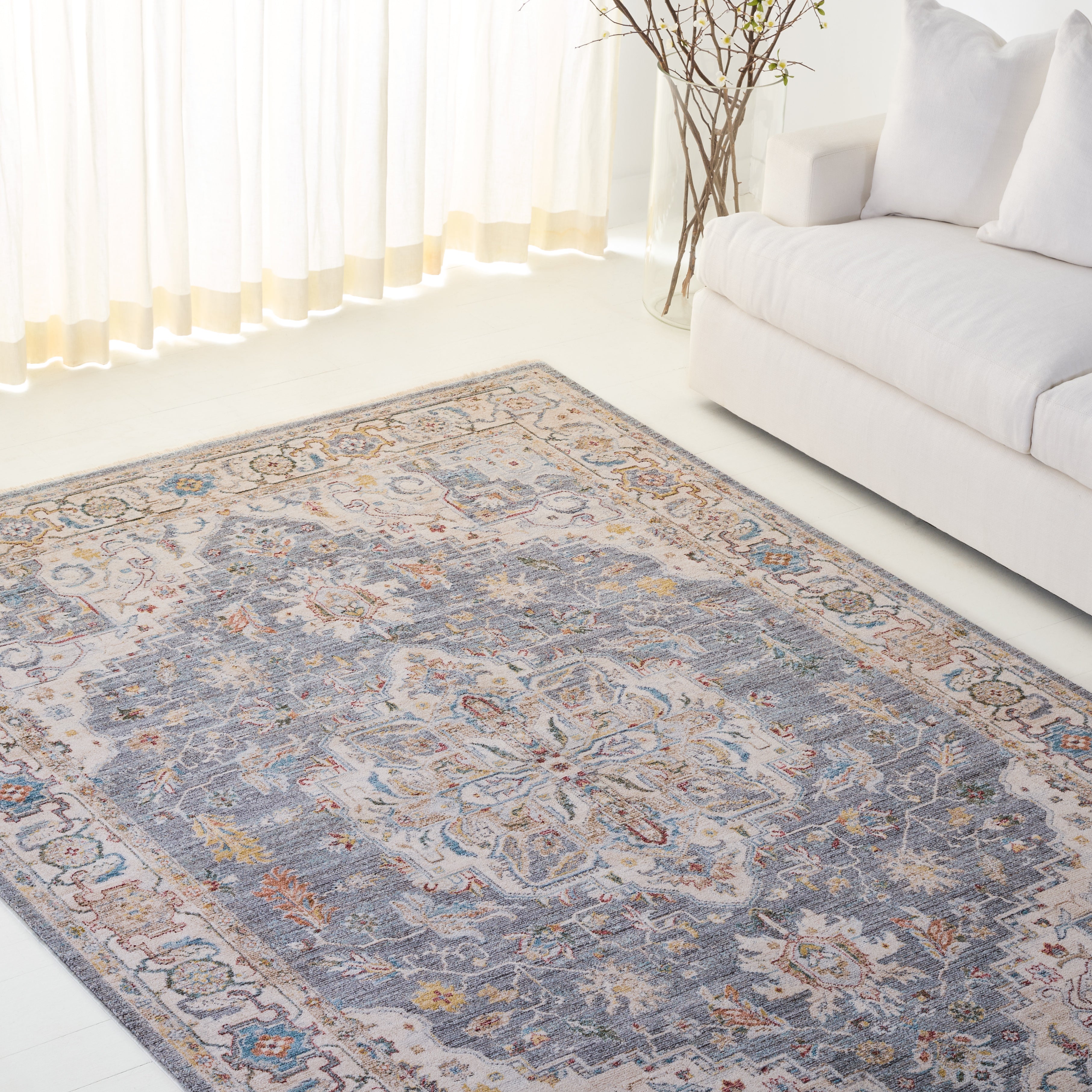 BLUE GREY / IVORY BEIGE