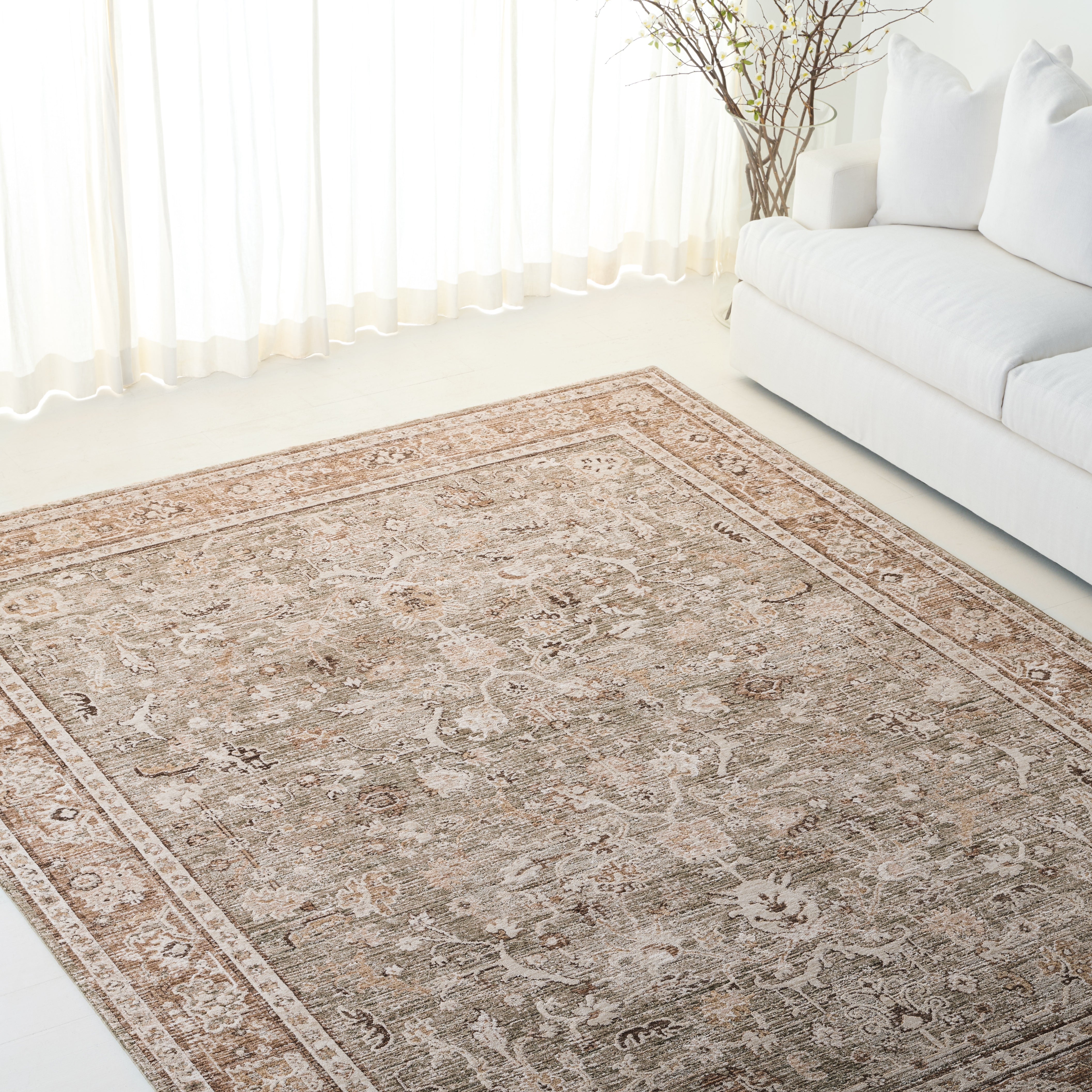 GREEN / BEIGE IVORY
