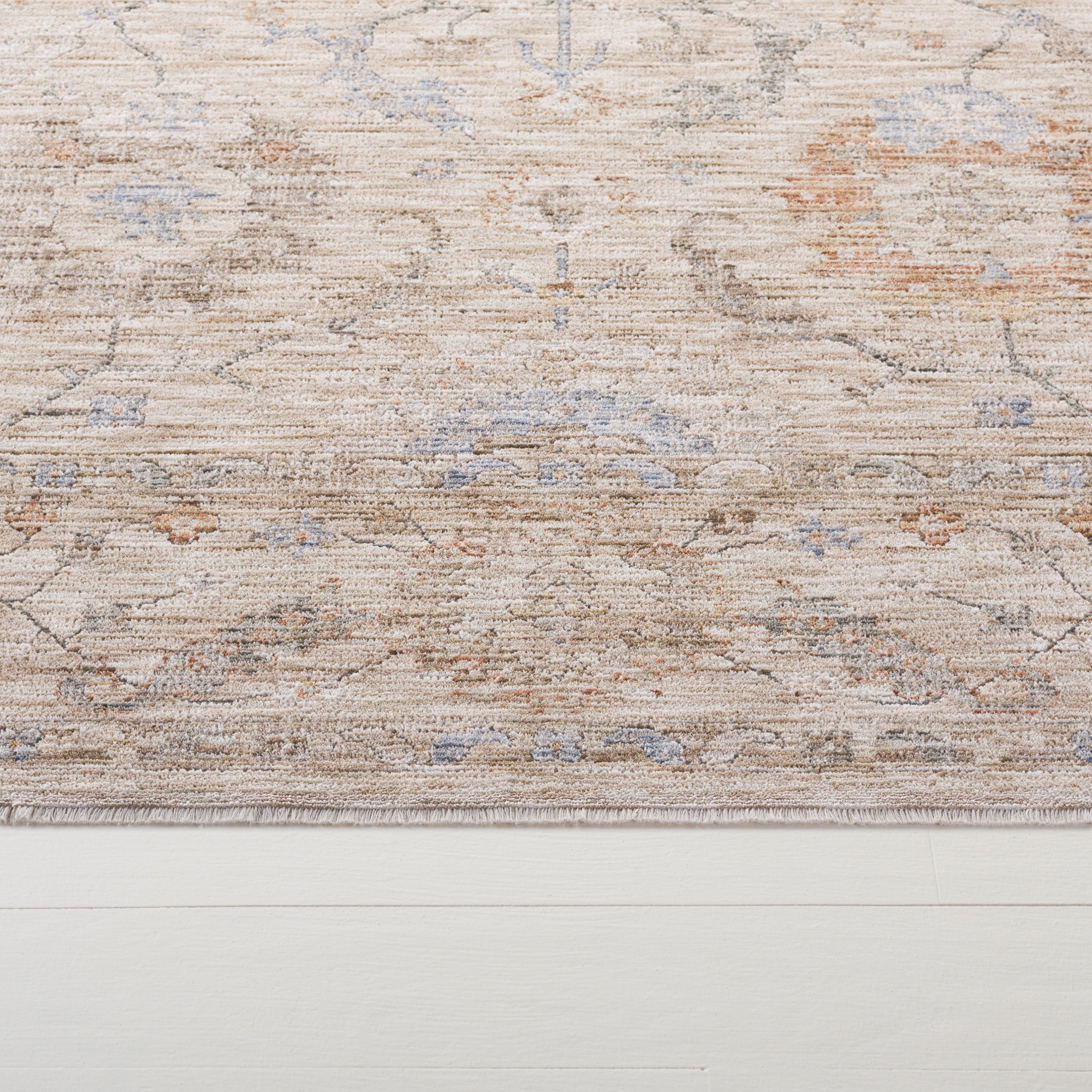 BEIGE / RUST BLUE