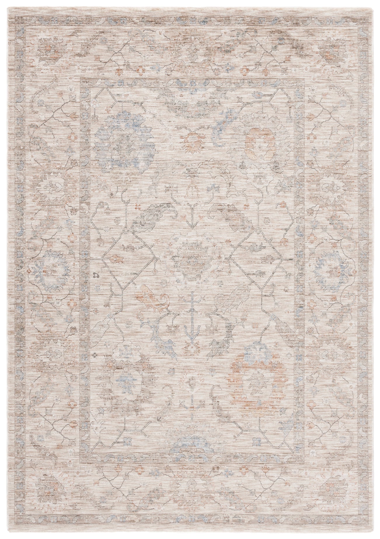 BEIGE / RUST BLUE