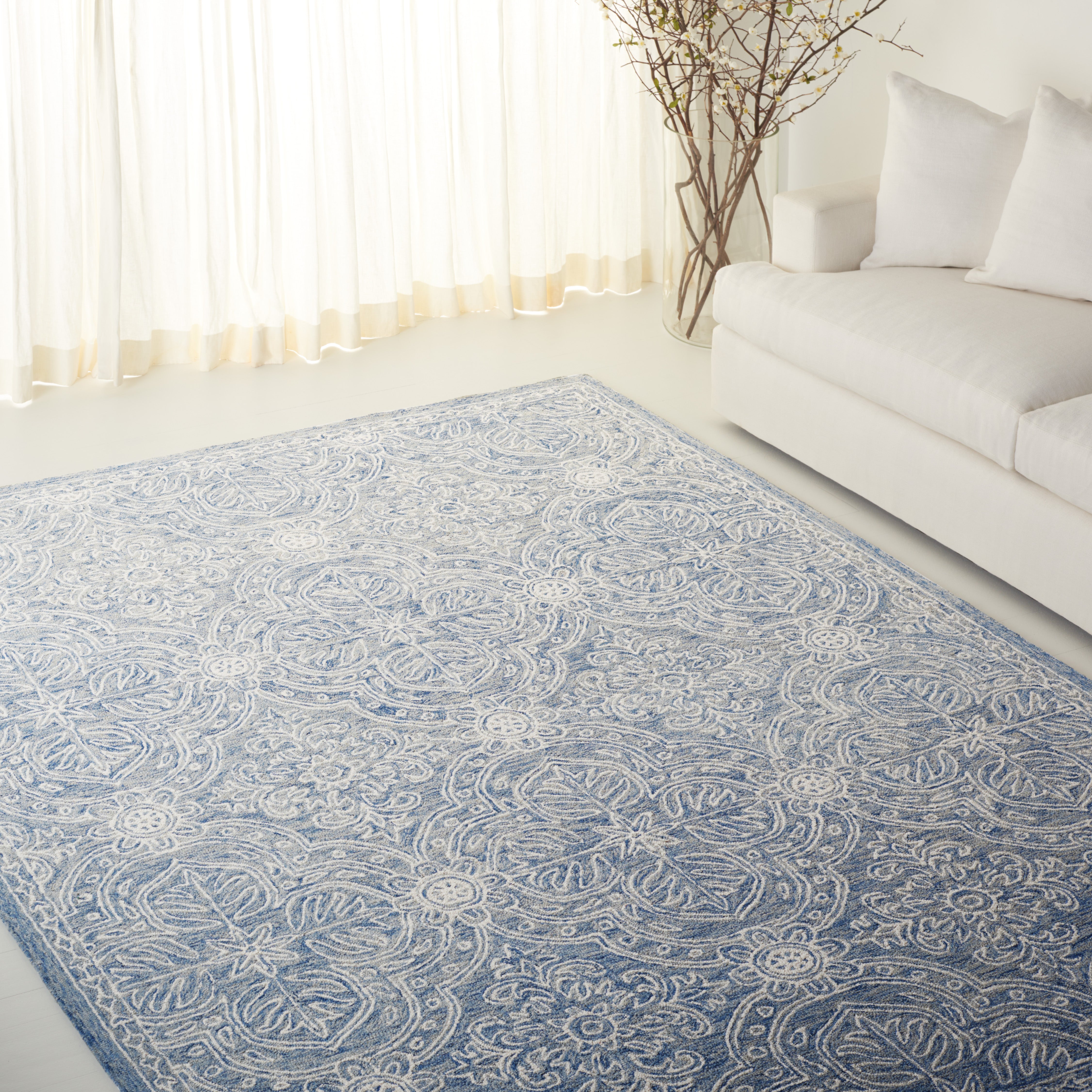 BLUE / IVORY