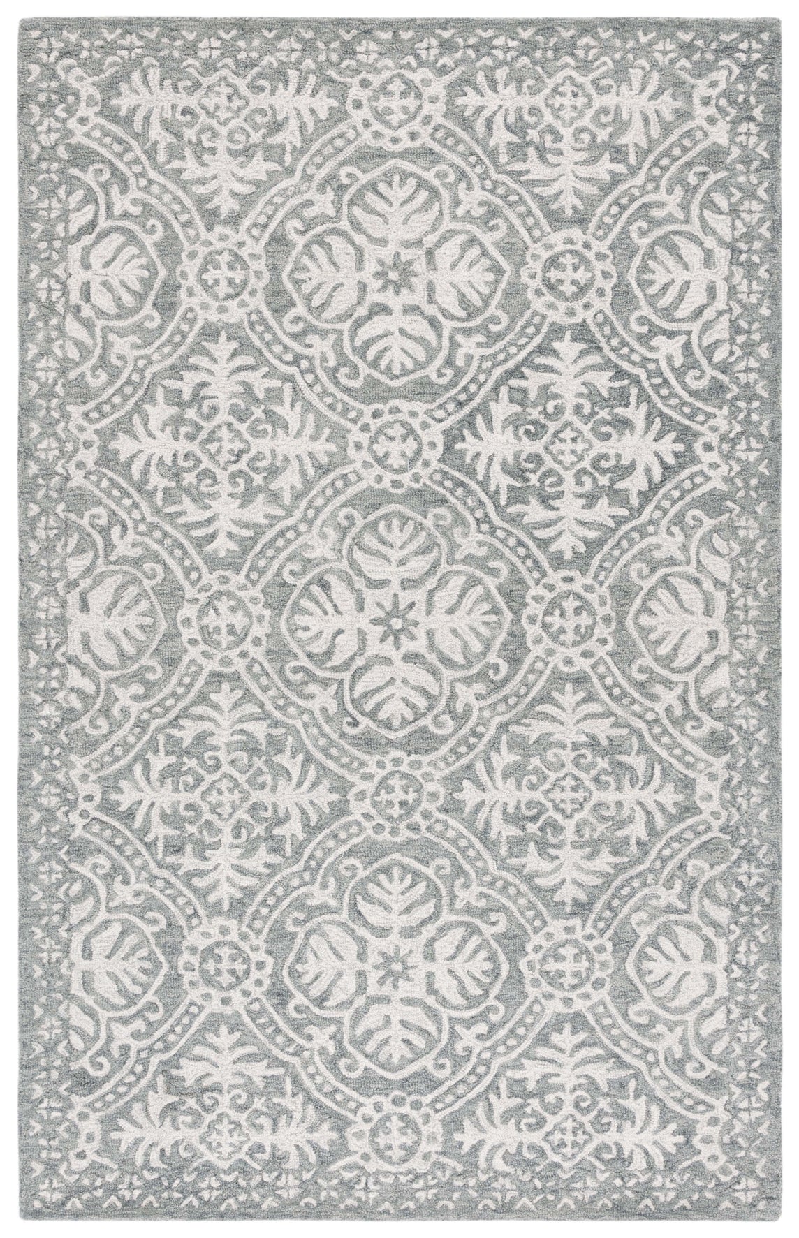 Lauren Ralph Lauren Nina Rug, LRL6606 - Silver / Ivory