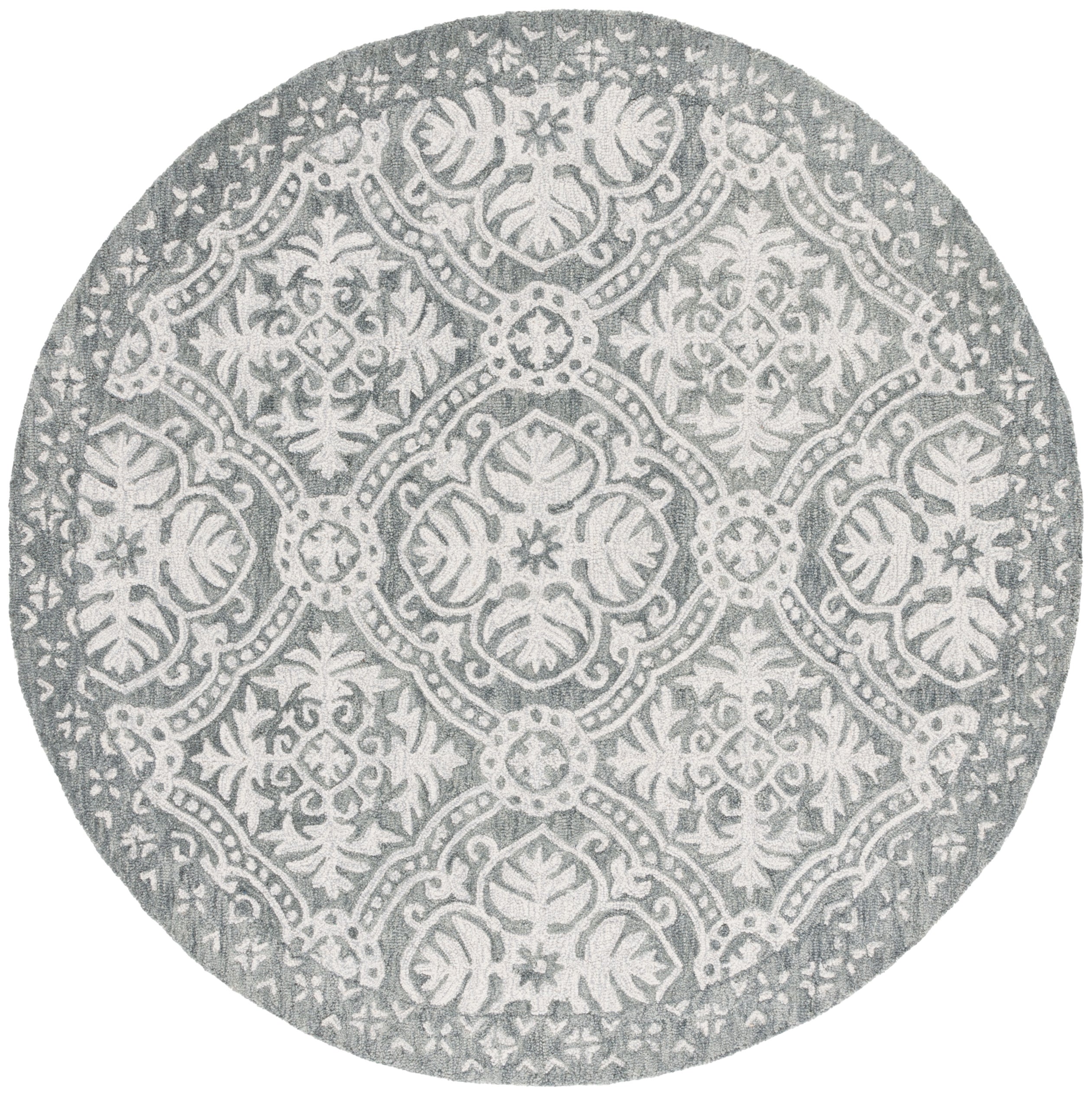Lauren Ralph Lauren Nina Rug, LRL6606 - Silver / Ivory
