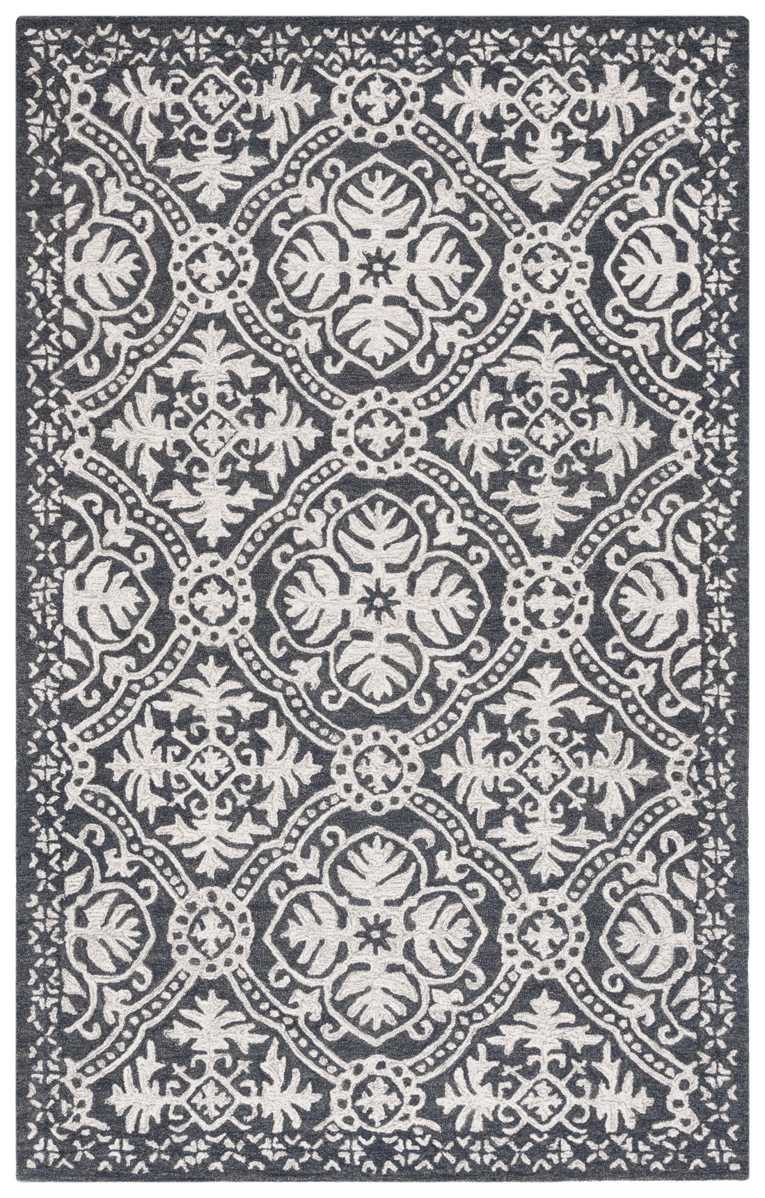 Lauren Ralph Lauren Nina Rug, LRL6606 - Charcoal / Ivory