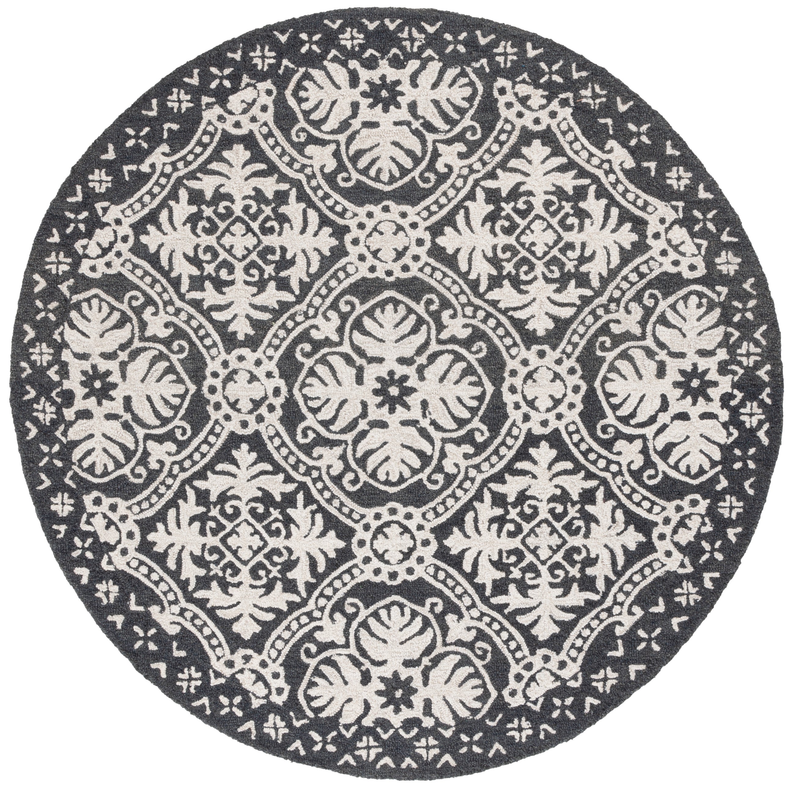 Lauren Ralph Lauren Nina Rug, LRL6606 - Charcoal / Ivory