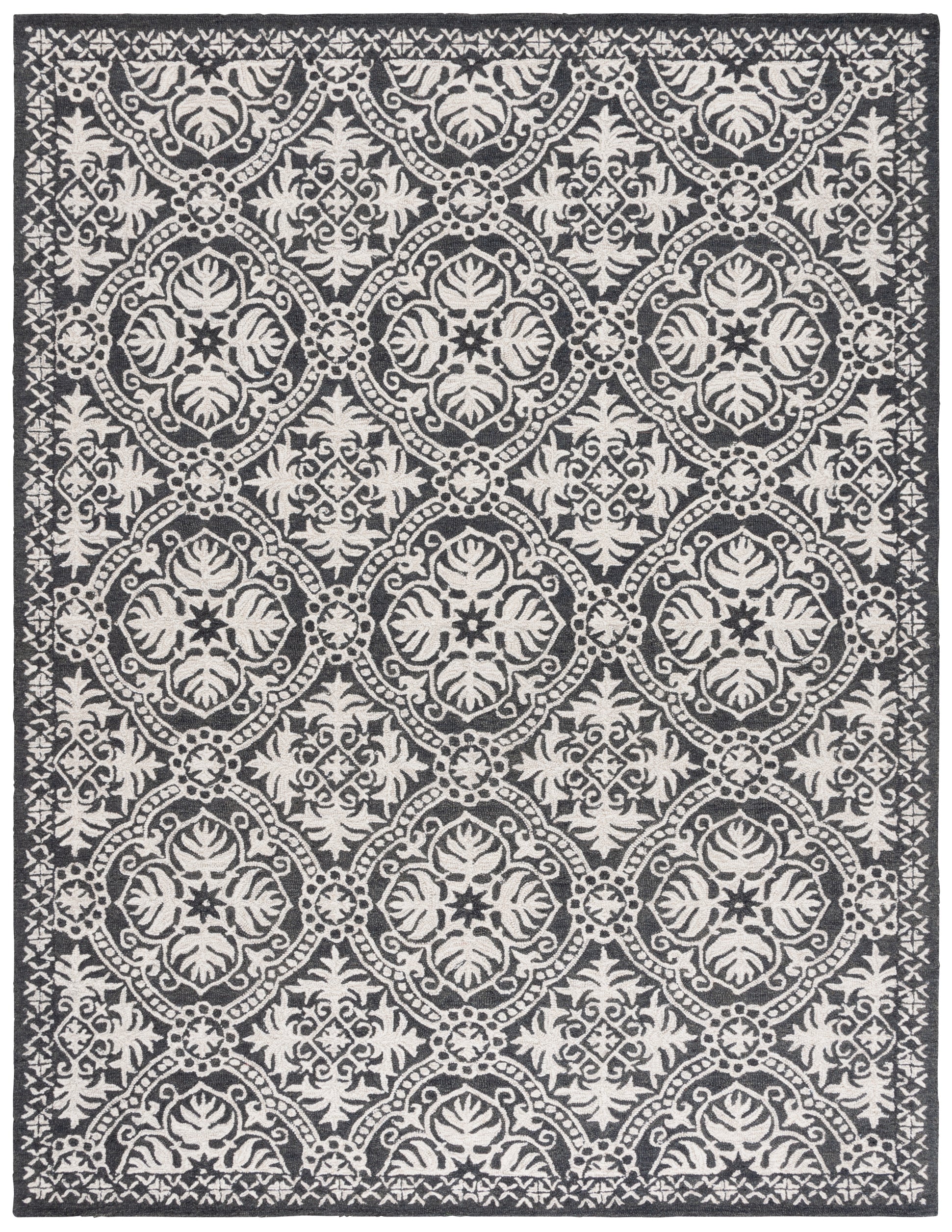 Lauren Ralph Lauren Nina Rug, LRL6606 - Charcoal / Ivory