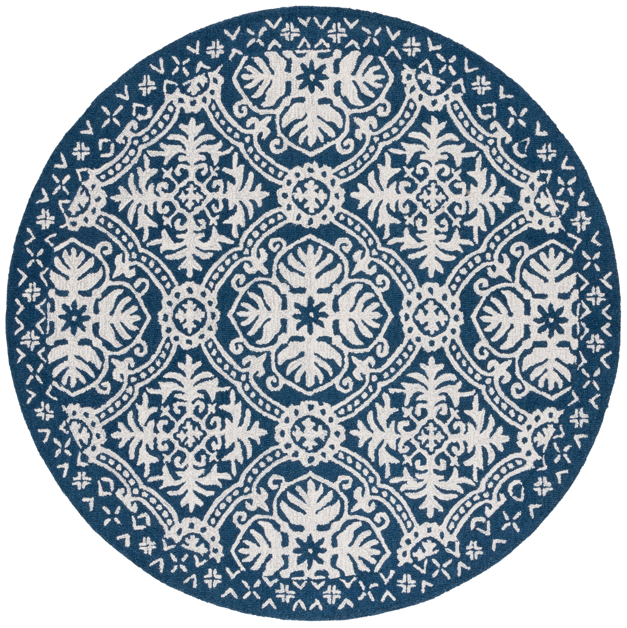 Lauren Ralph Lauren Nina Rug, LRL6606 - Blue / Ivory
