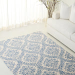 BLUE / IVORY