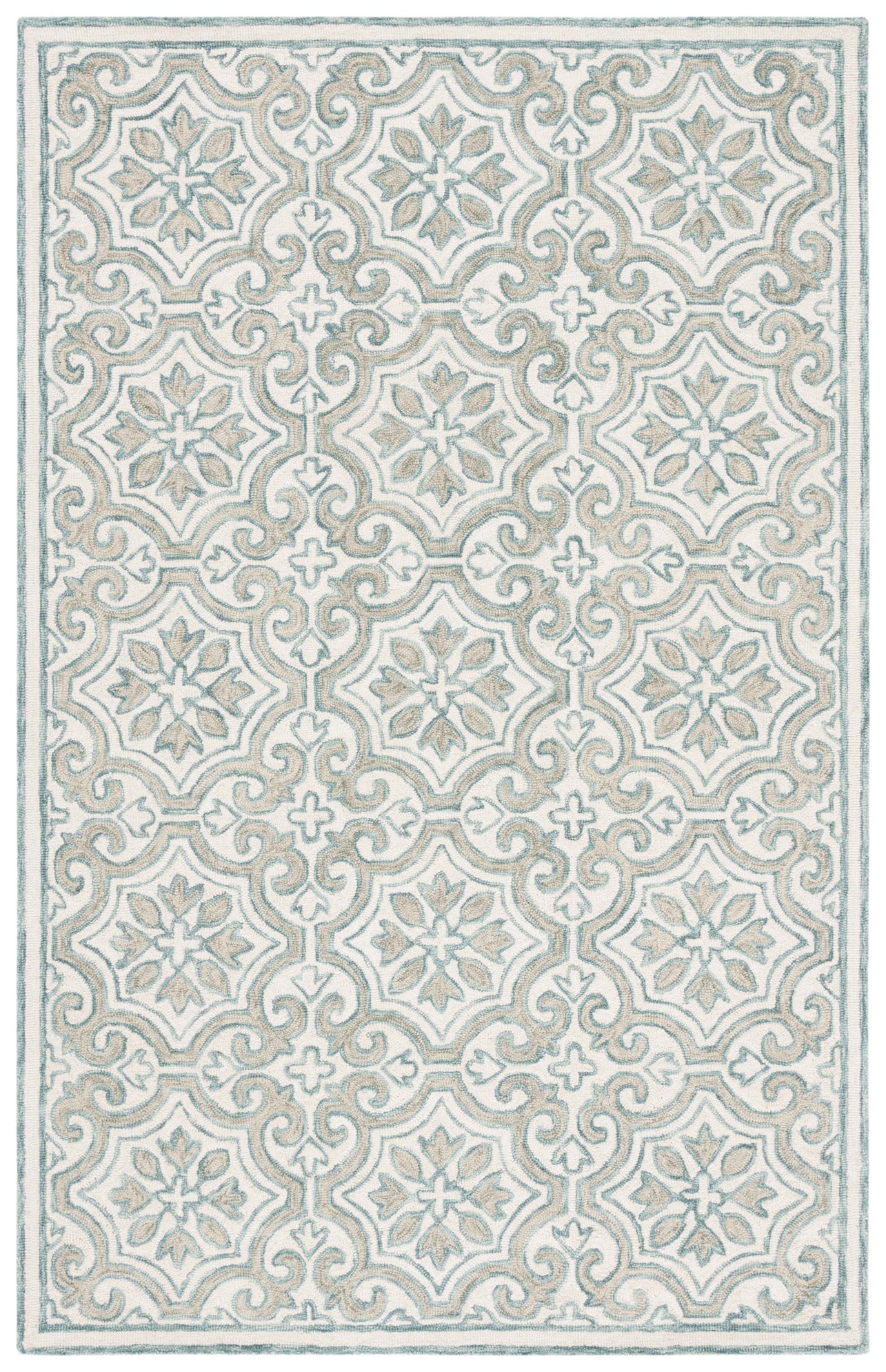 TEAL / IVORY