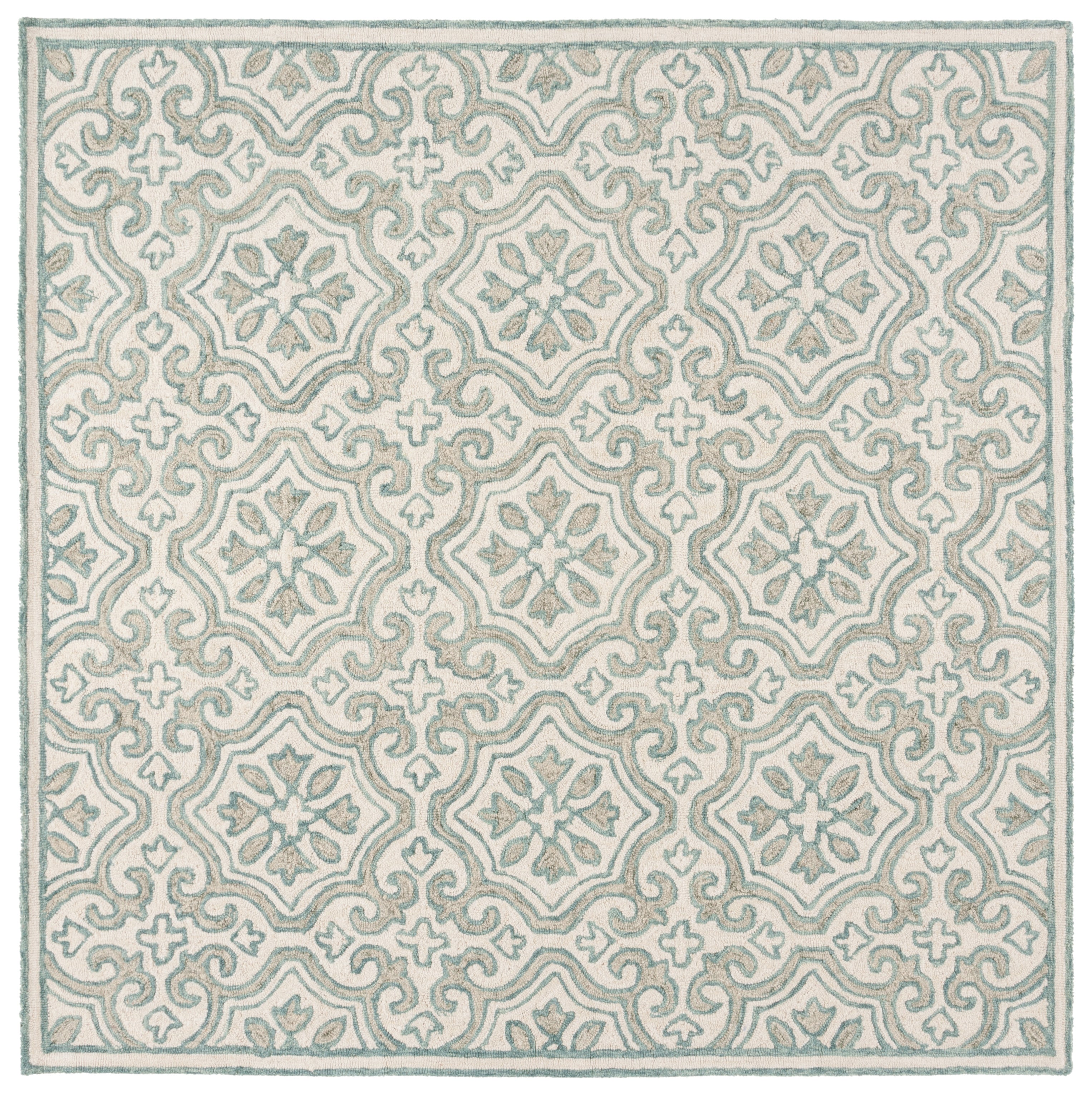 TEAL / IVORY